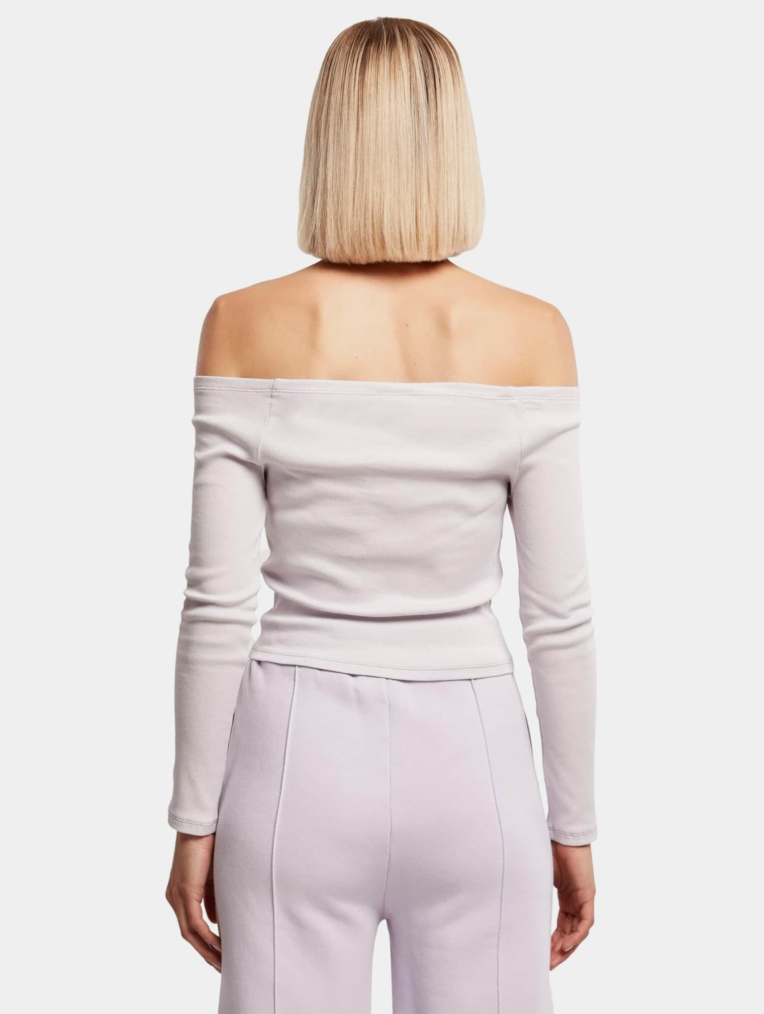 Urban Classics Ladies Off Shoulder Rib Longsleeve – Bild 2