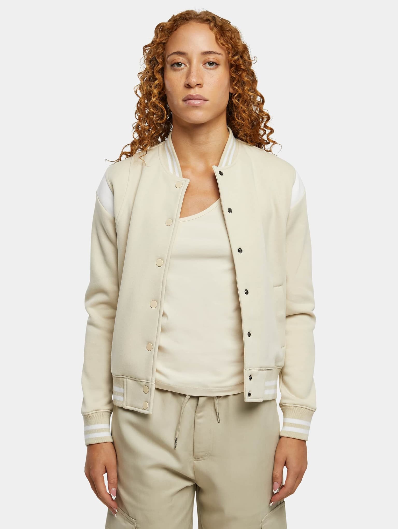 Urban Classics Ladies Inset College Sweat Jacket – Bild 3