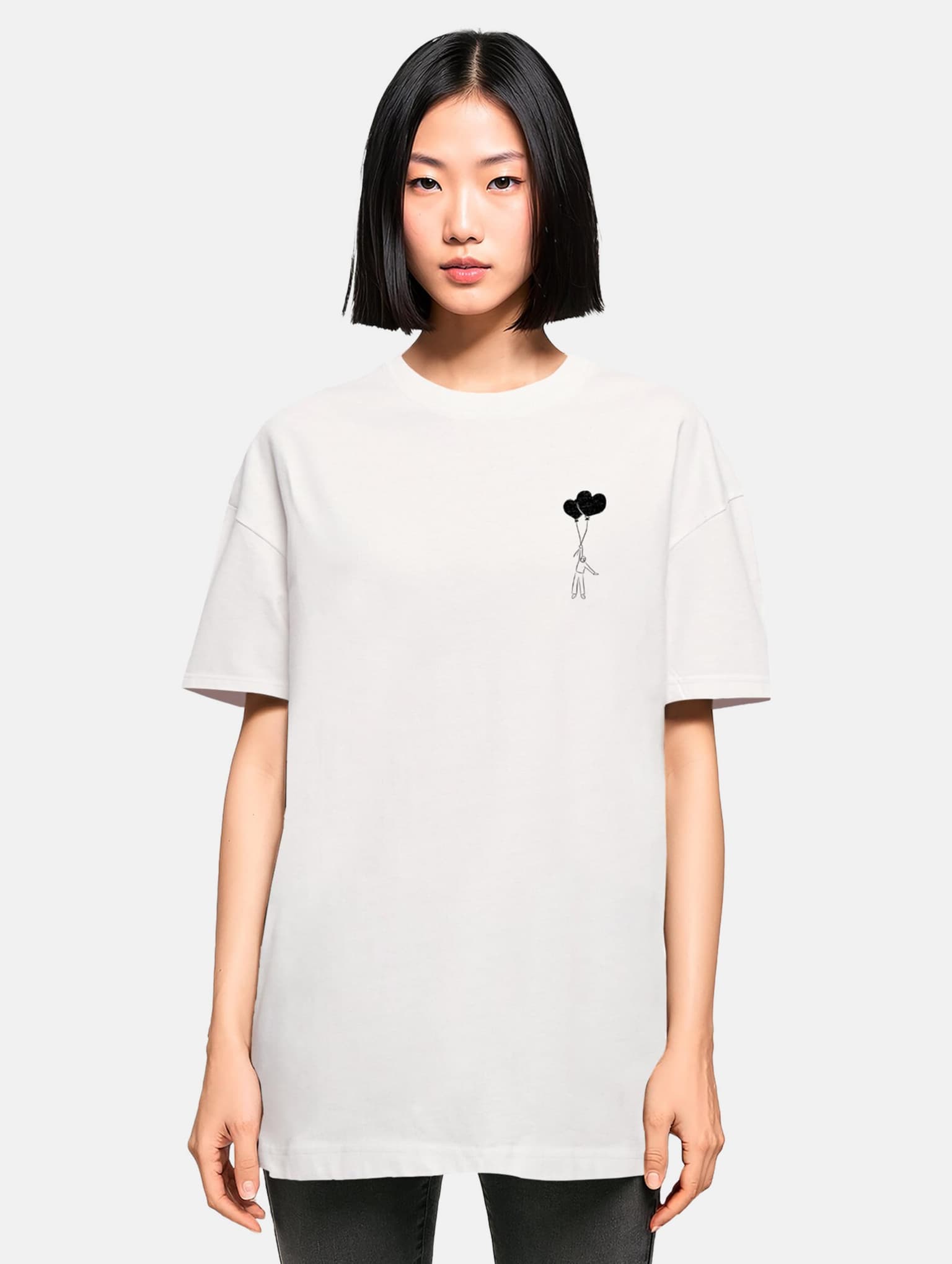 Merchcode Ladies Love In The Air Oversized Boyfriend Tee