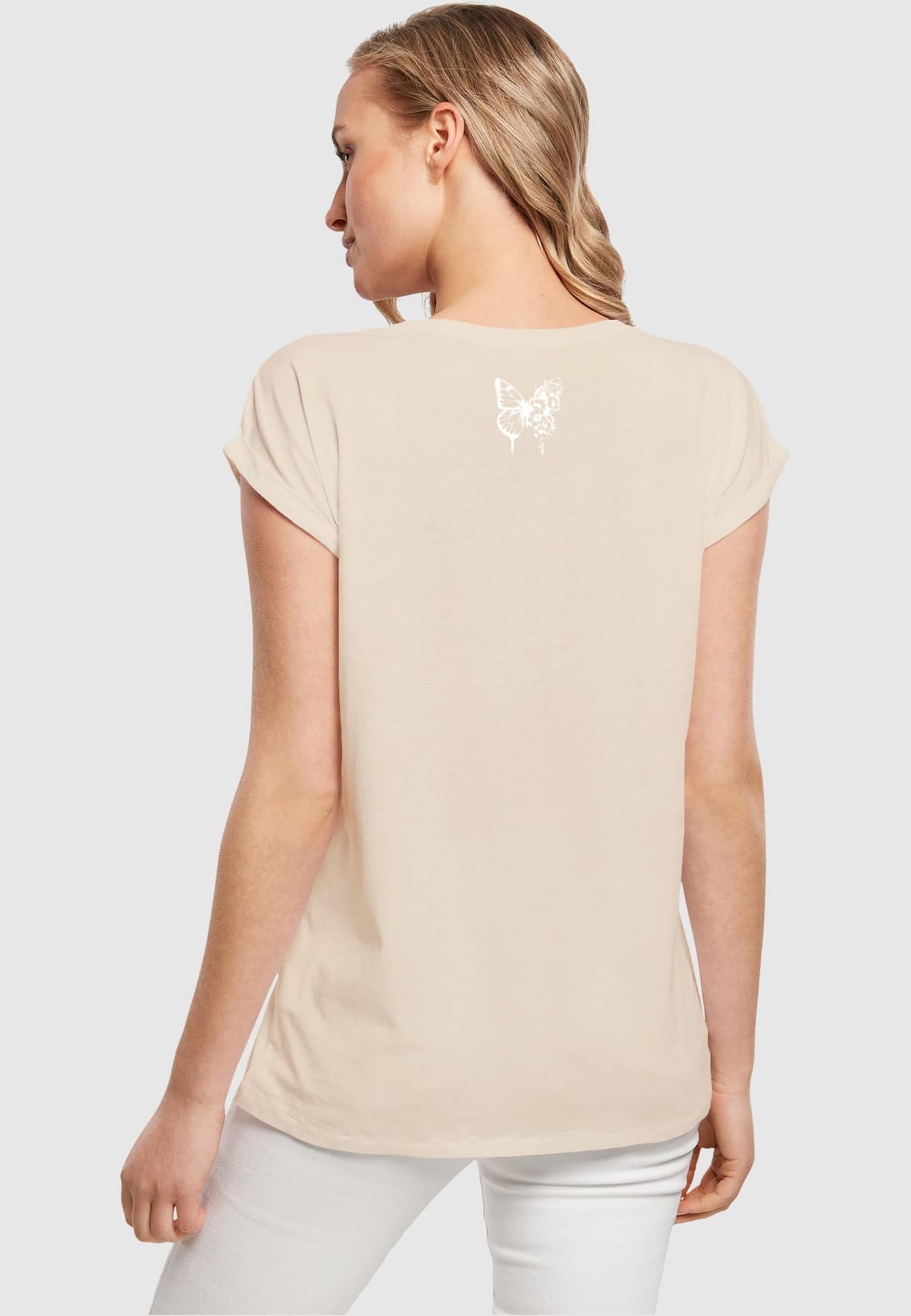 Merchcode Ladies Flowers Bloom Extended Shoulder Tee – Bild 2