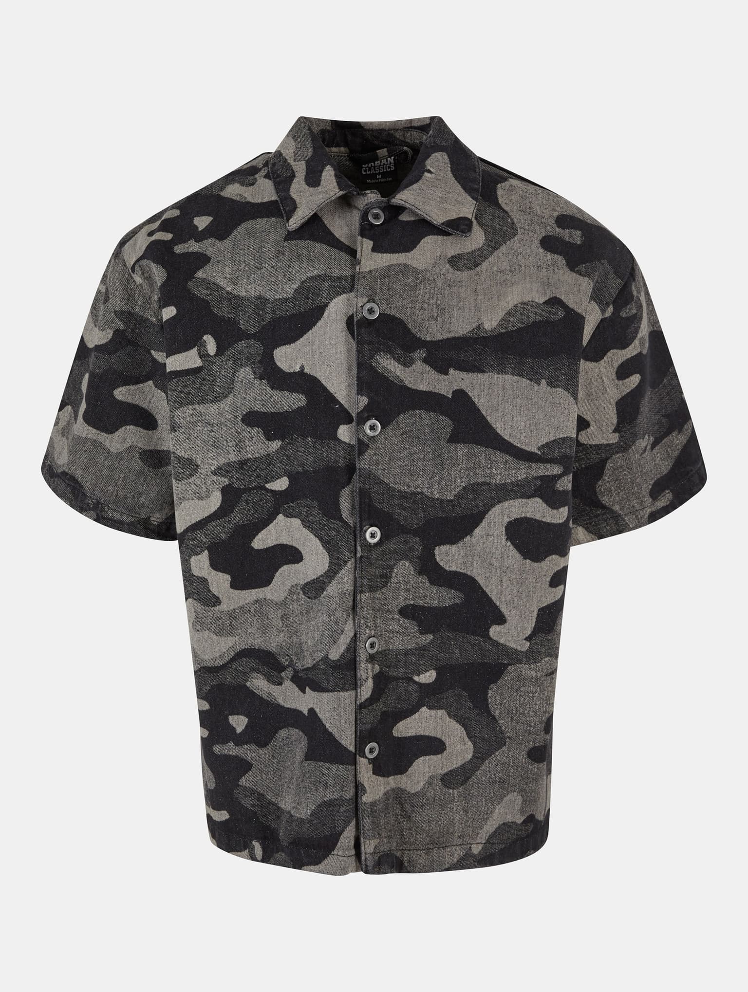 Urban Classics Laser Camo Printed Boxy Hemd – Bild 4