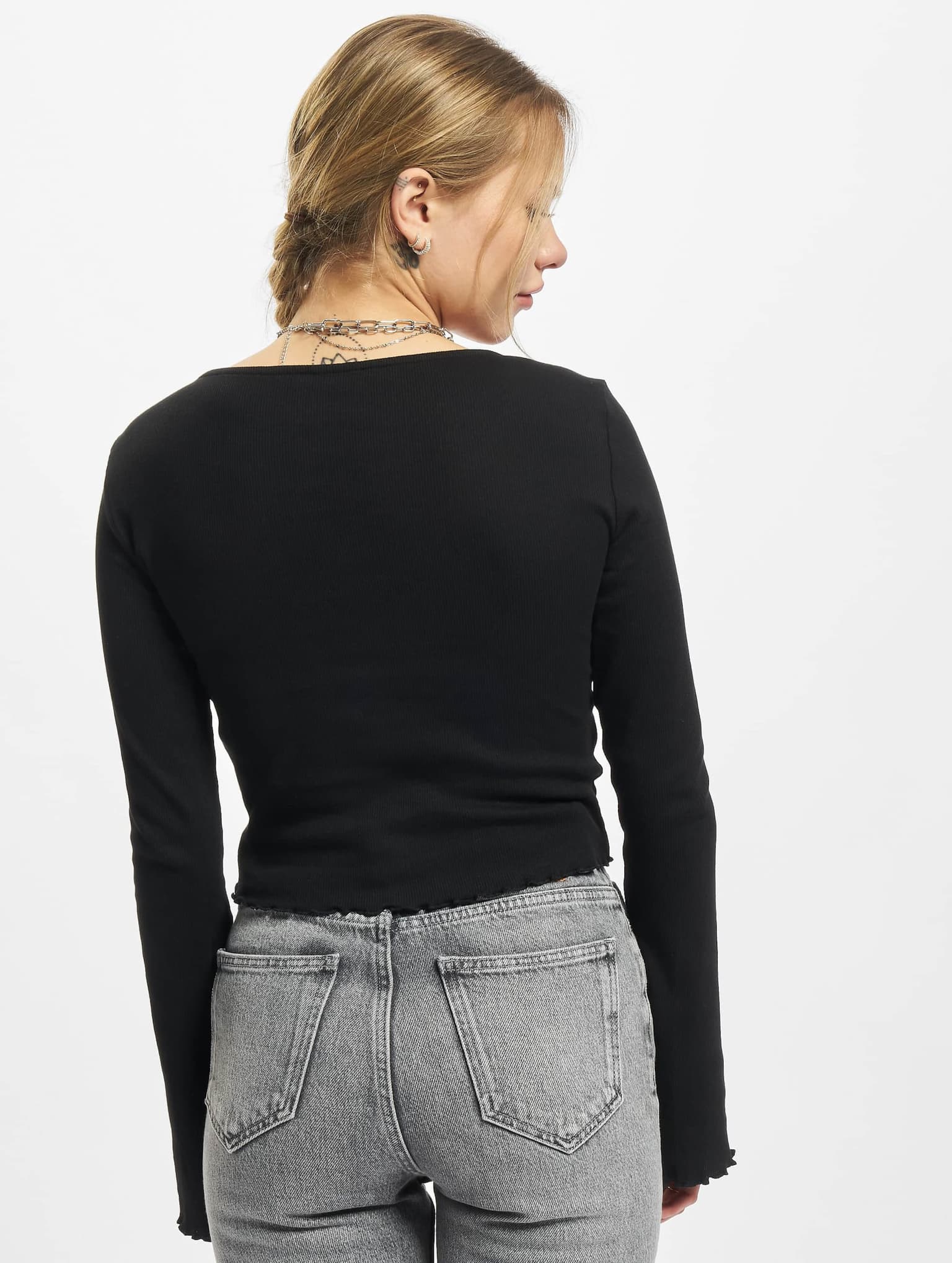 Urban Classics Ladies Cropped Rib Cardigan – Bild 2
