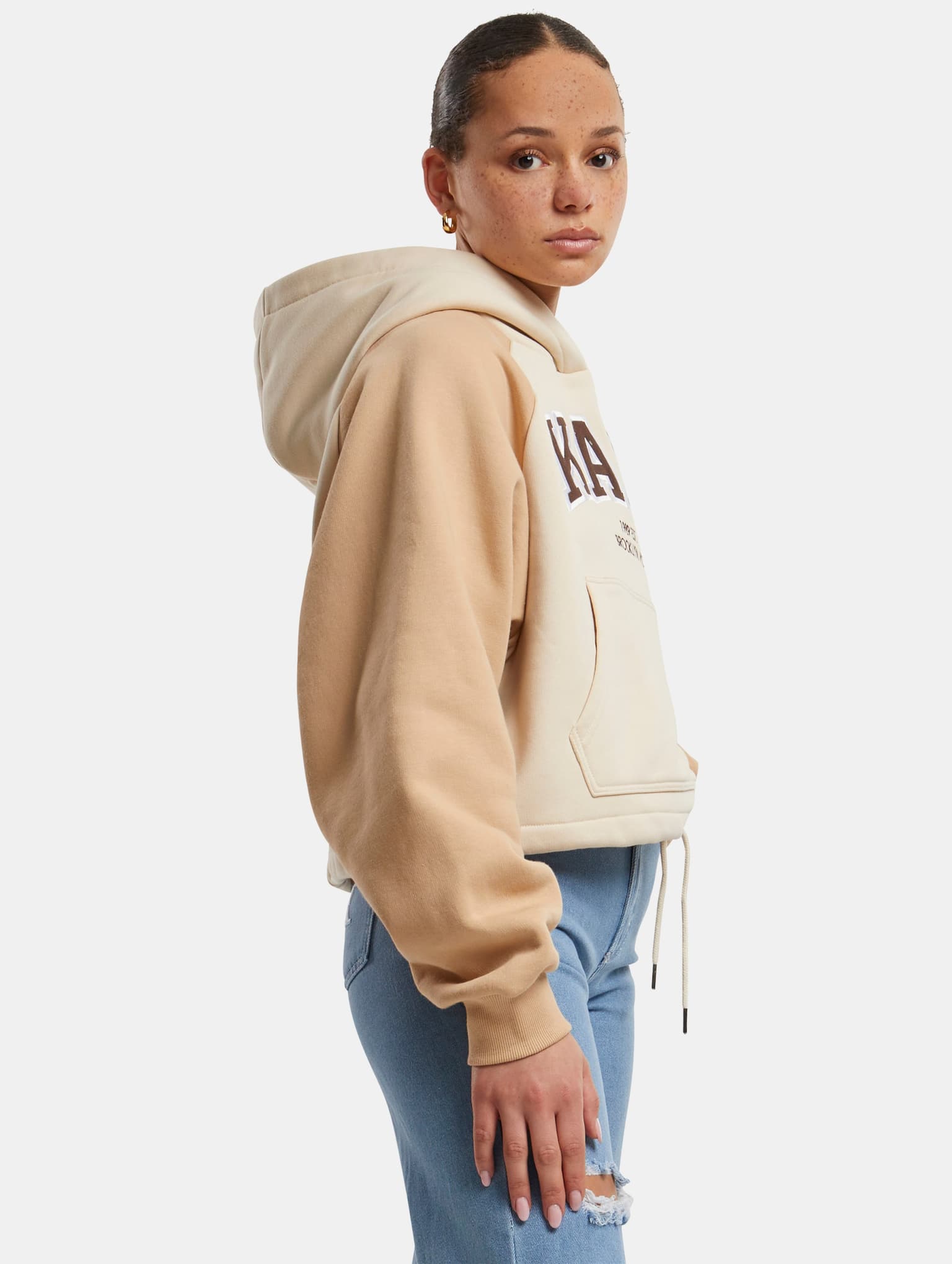 Karl Kani KK Serif Crop Raglan Hoodie – Bild 3