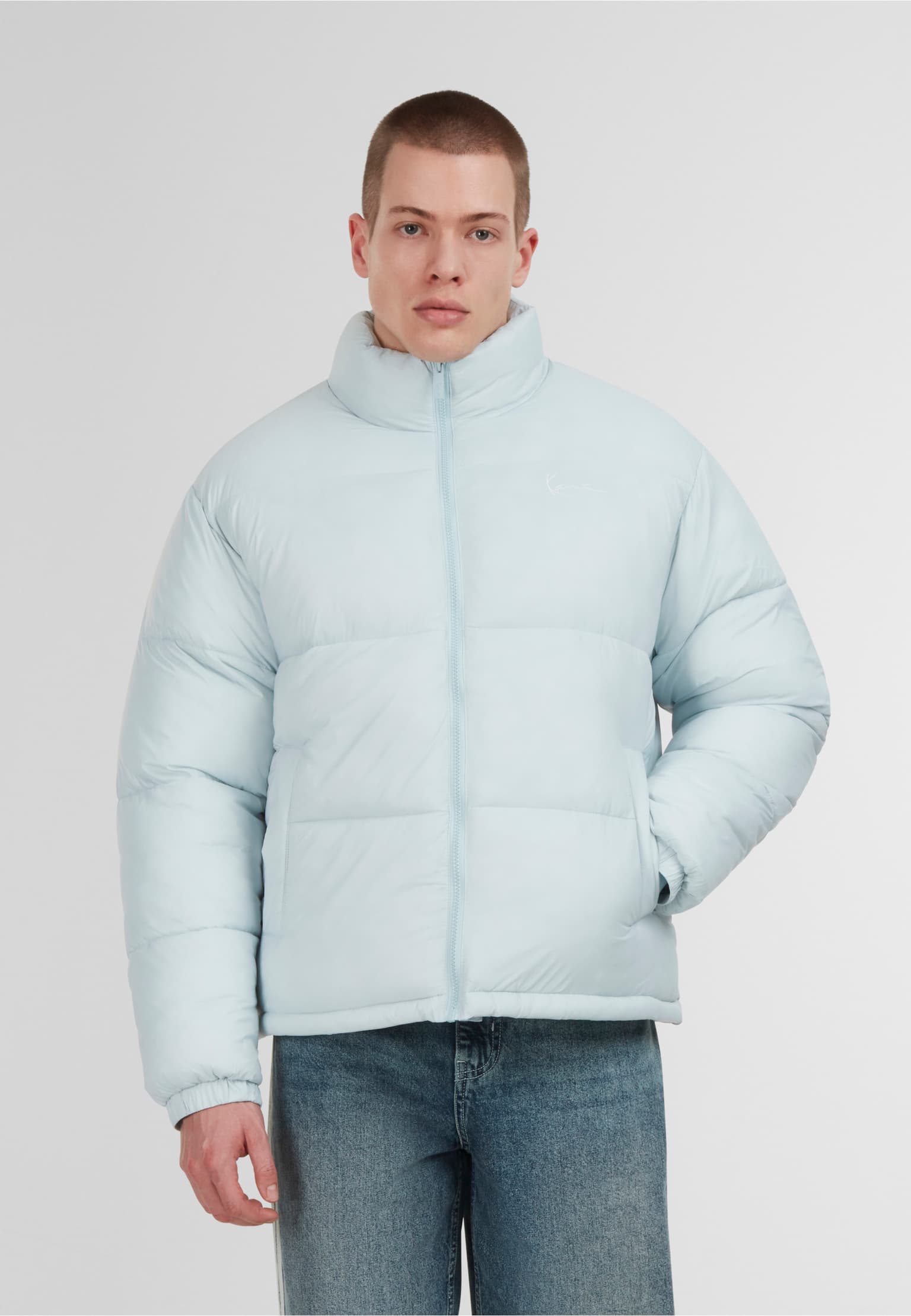Karl Kani Small Signature Embossed Logo Puffer Jacket