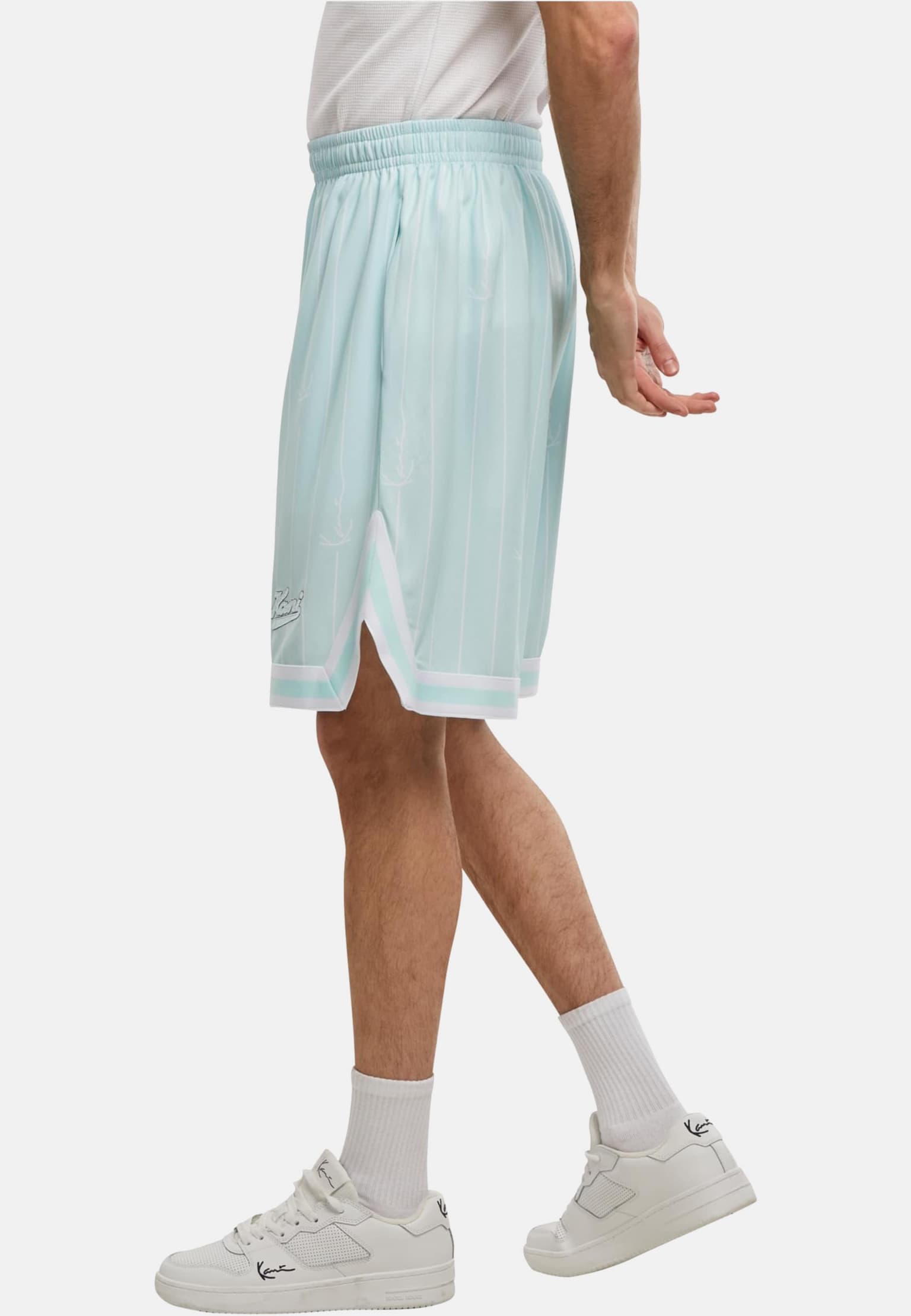 Karl Kani Small Varsity Logo Pinstripe Mesh Short – Bild 3