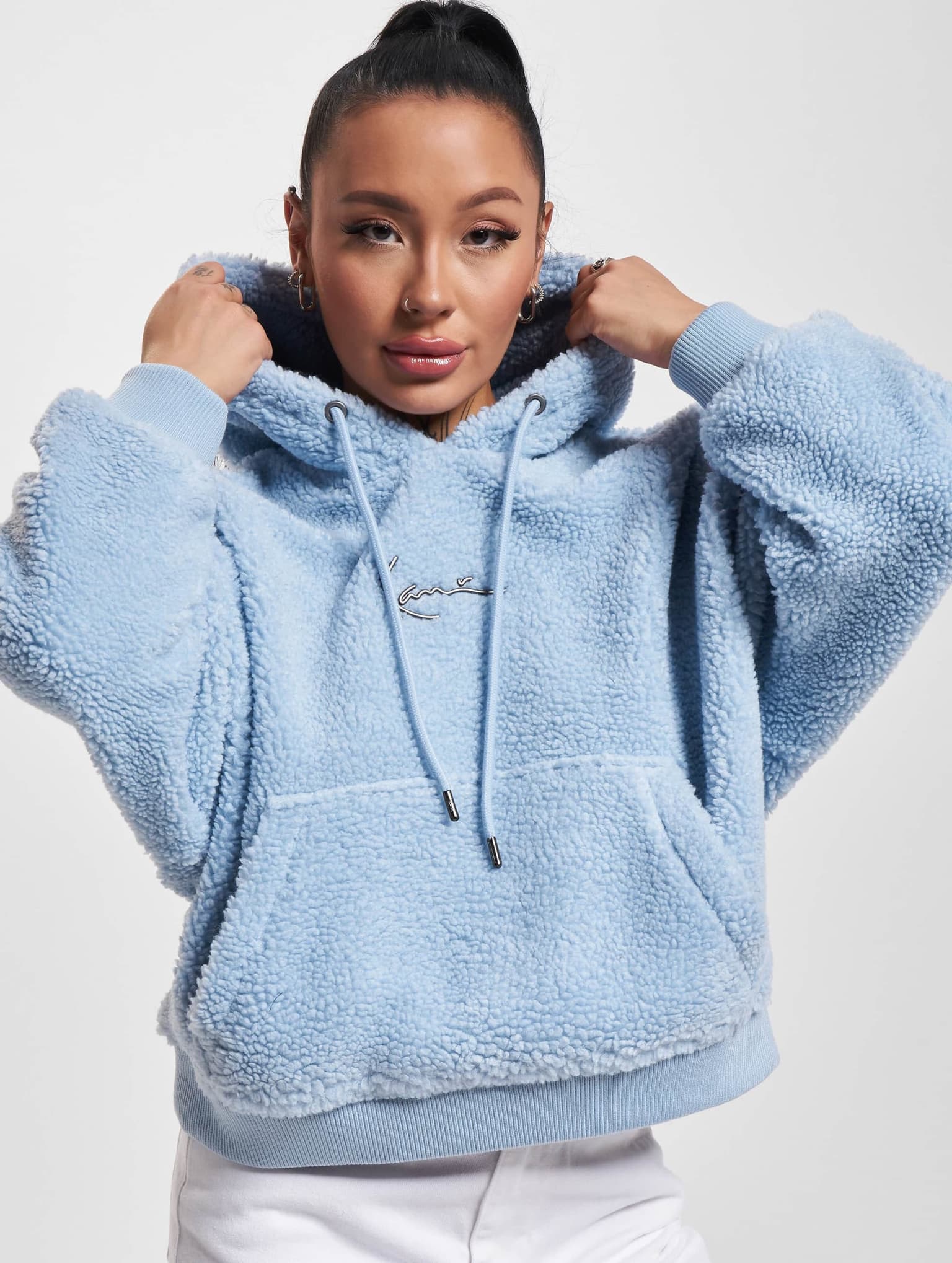 Karl Kani KW233-041-2 KK Metal Signature Teddy Os Hoodie