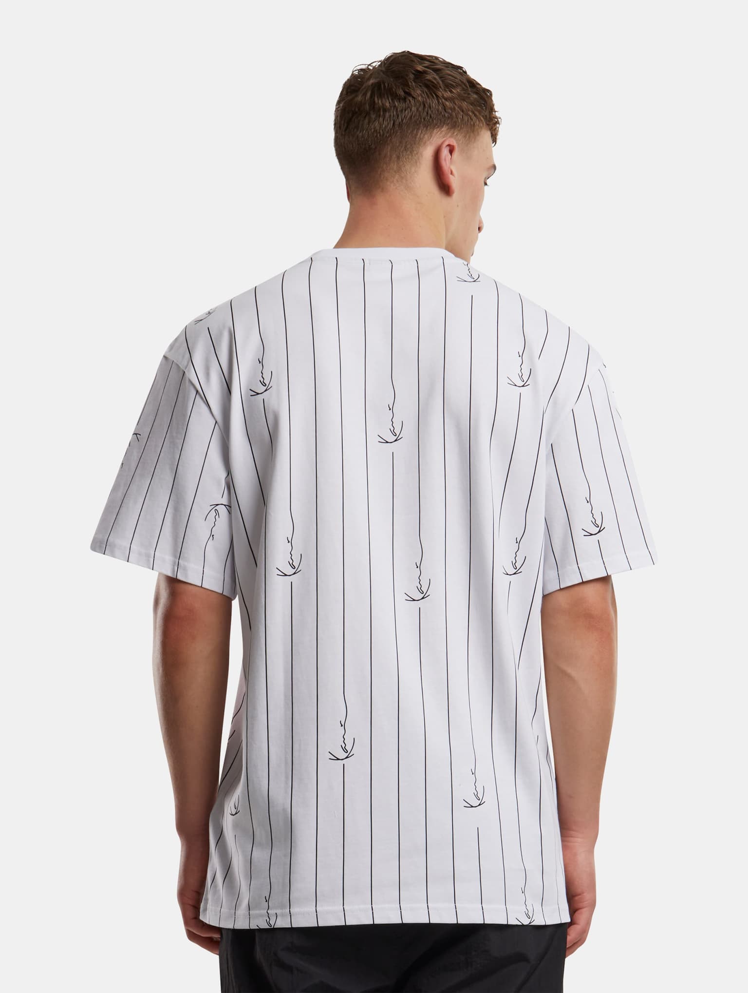 KM242-004-4 Karl Kani Small Signature Logo Prinstripe Tee – Bild 2