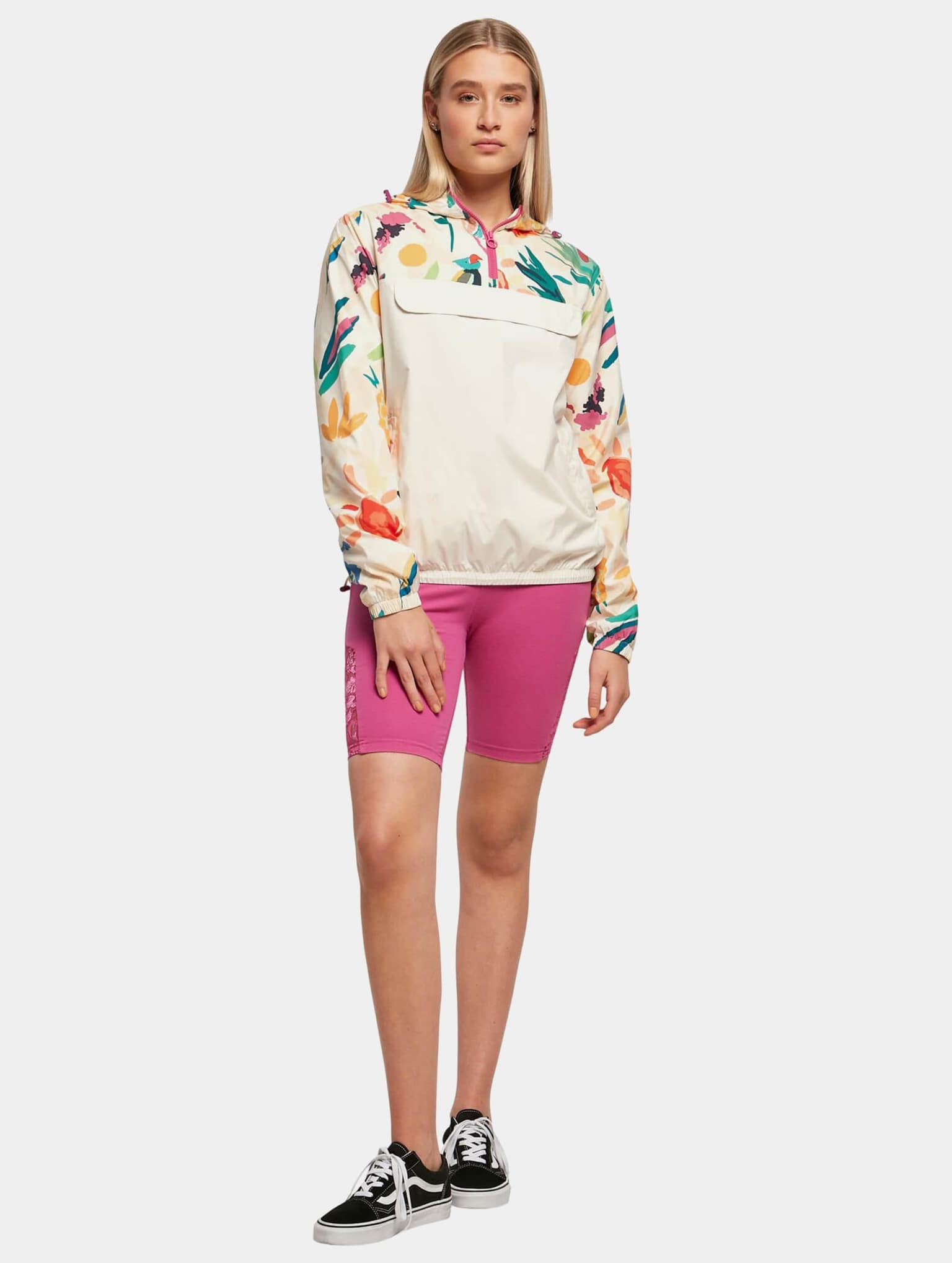 Urban Classics Ladies Mixed Pull Over Jacket – Bild 4