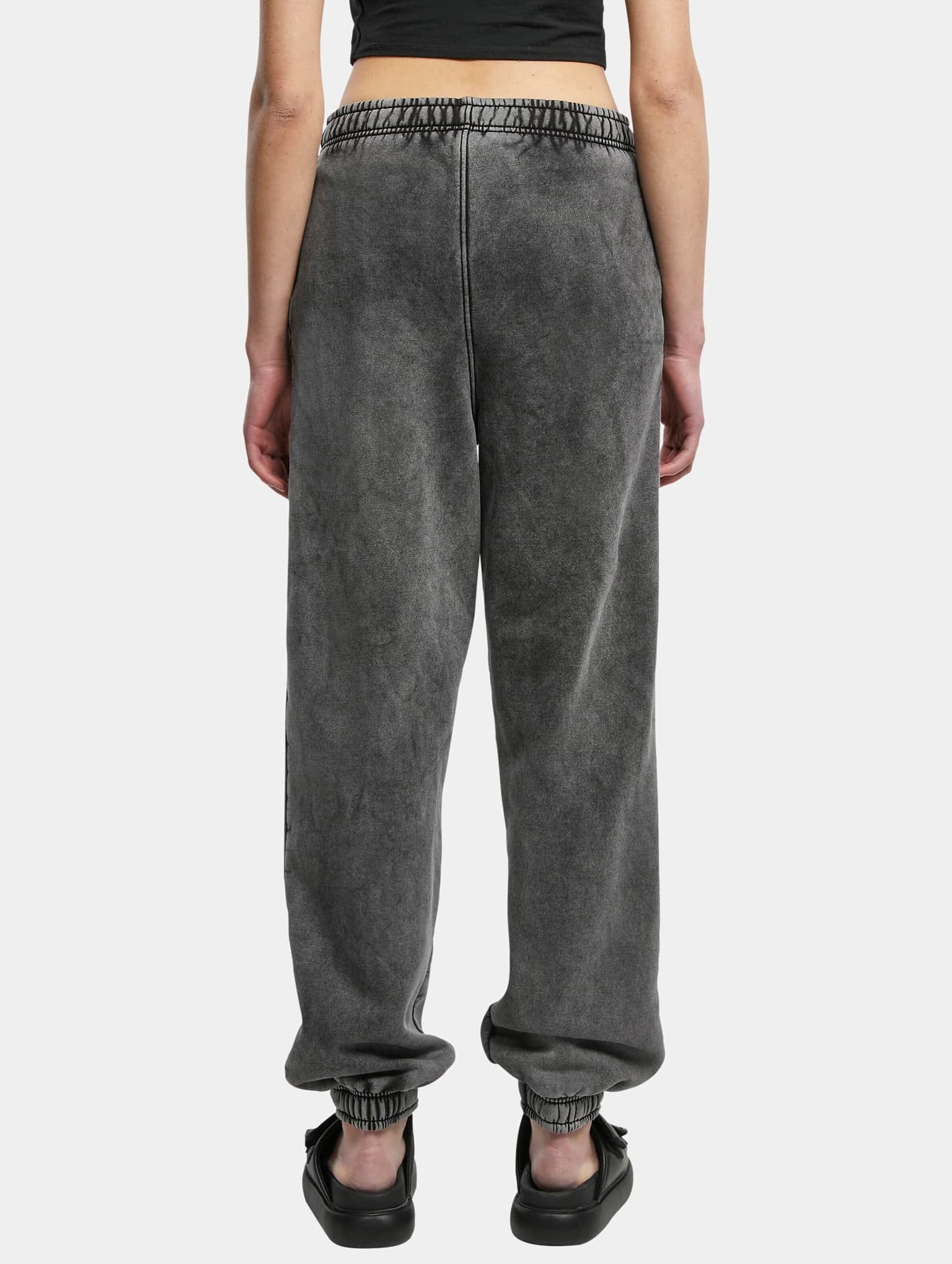 Urban Classics Ladies High Waist Stone Washed Sweat Pants – Bild 2