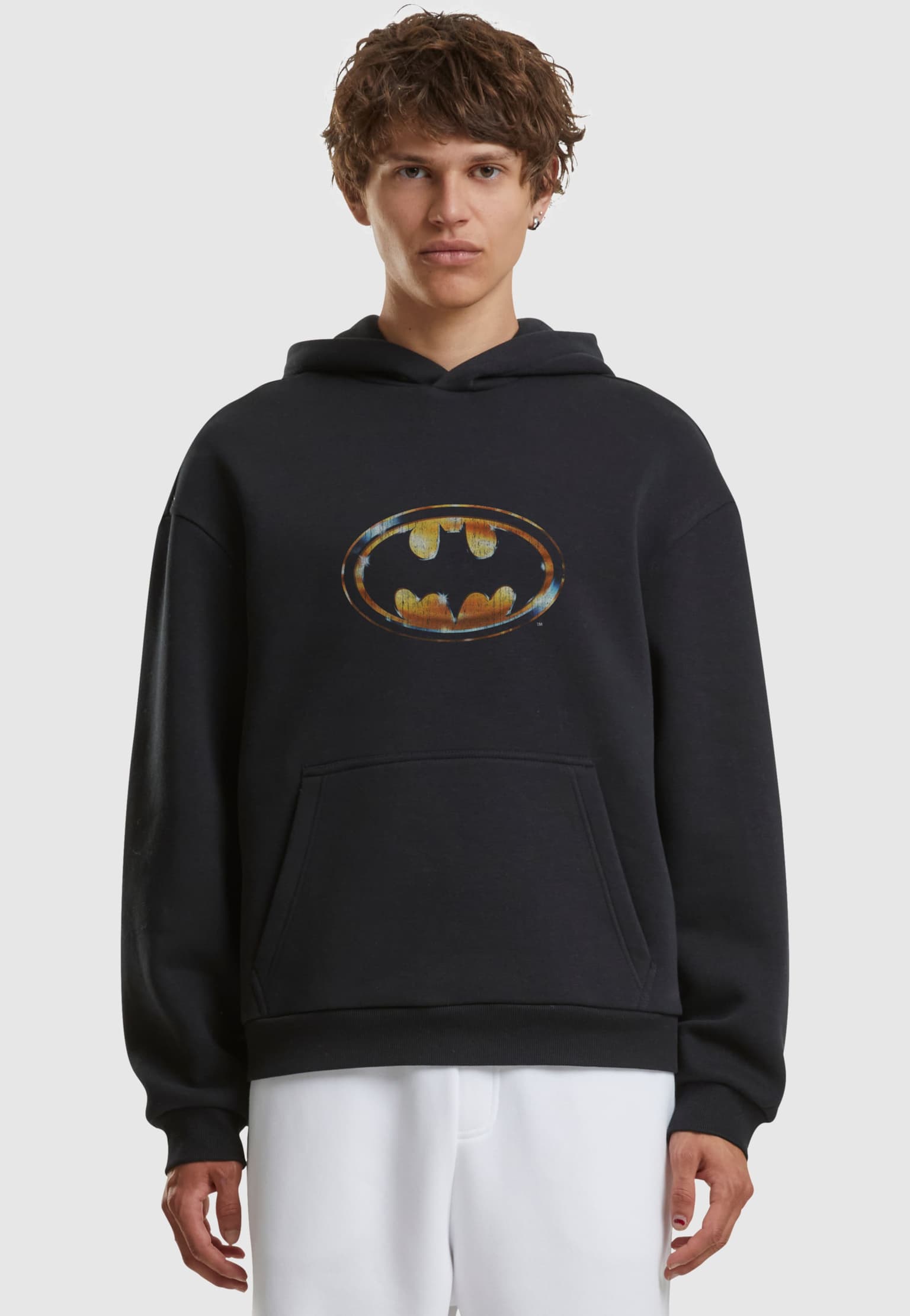 Merchcode Batman 1989 Logo Fluffy Hoodie