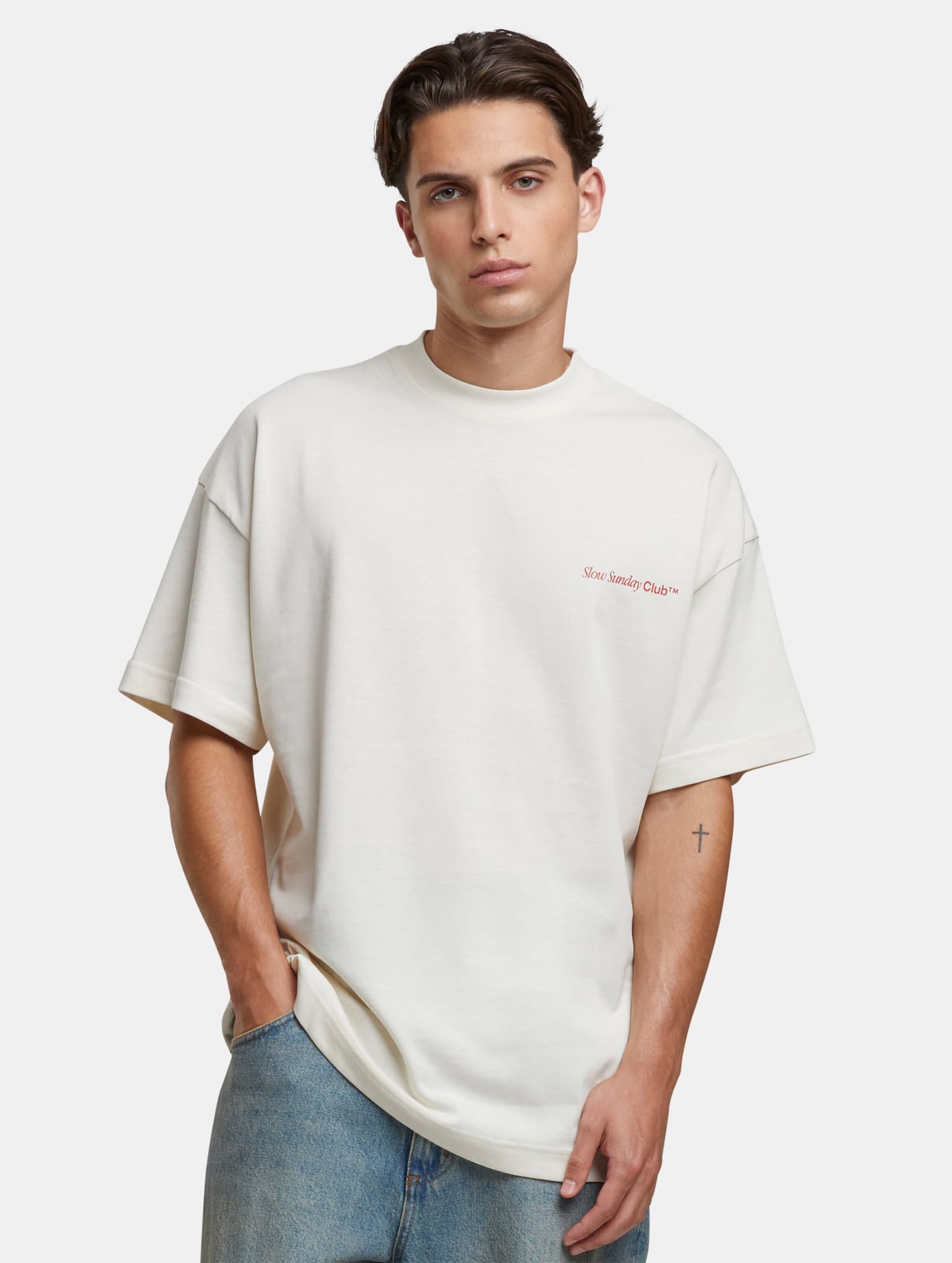 Another Cotton Lab Slow Sunday Coffe Club Oversize T-Shirt – Bild 3