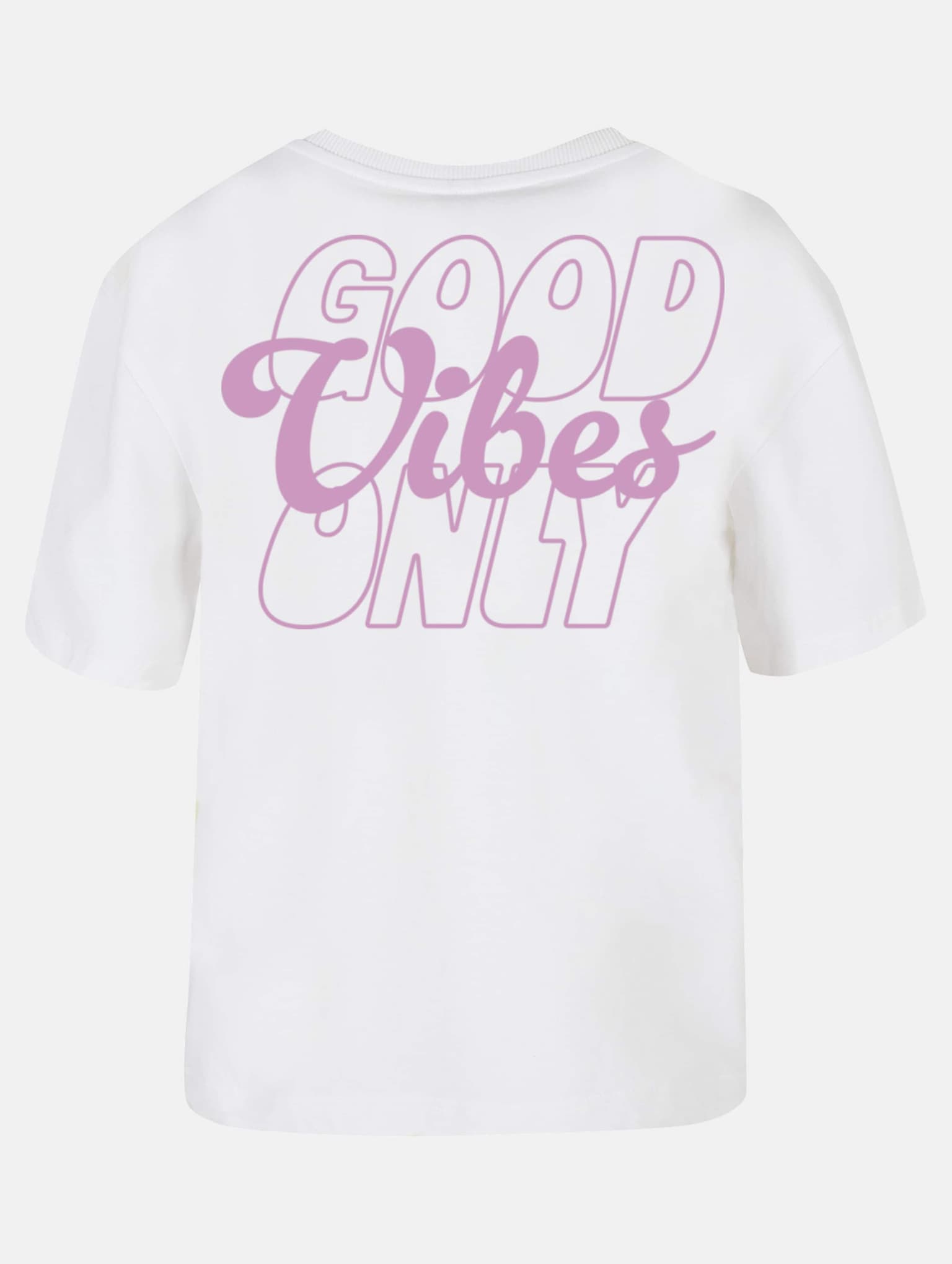 Miss Tee Good Vibes Wording Puff Print – Bild 4