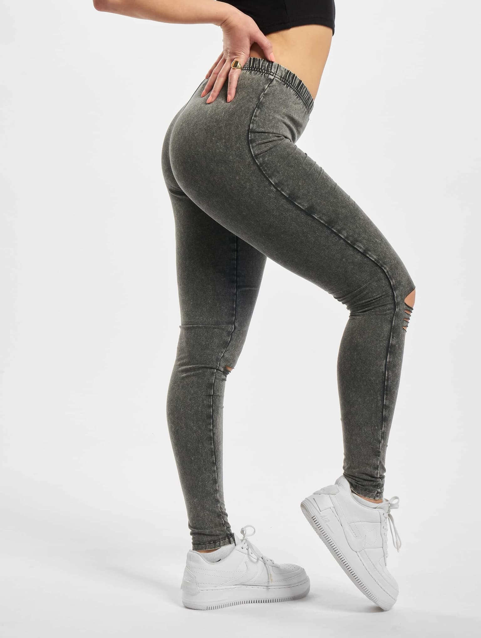 Urban Classics Ladies Cutted Knee Leggings – Bild 2