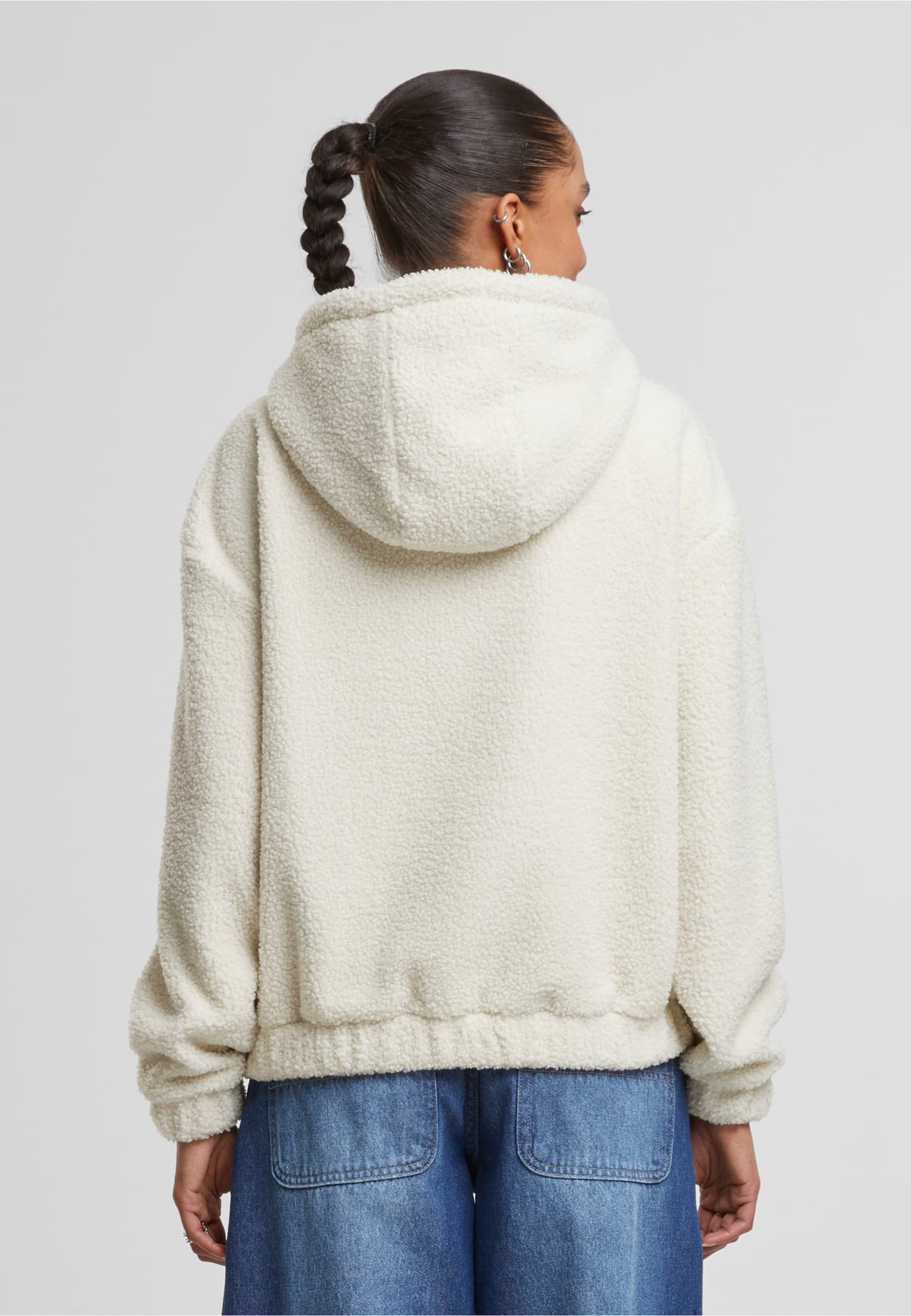 Urban Classics Ladies Oversized Bonded Sherpa Hoody – Bild 2
