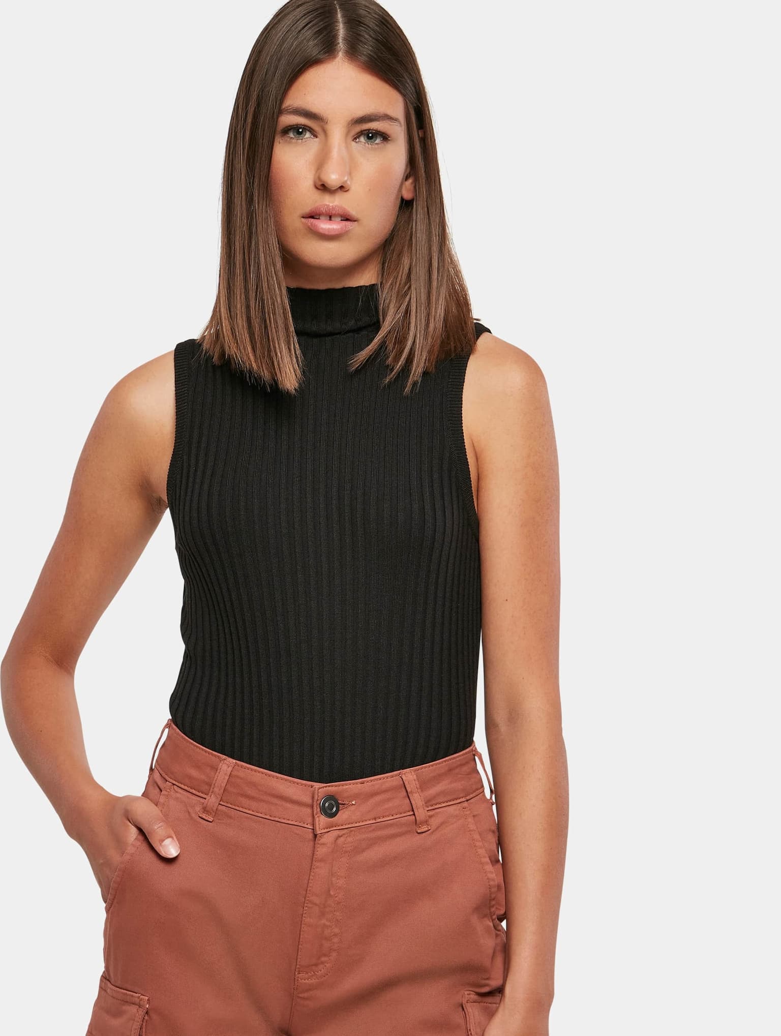 Urban Classics Ladies Rib Knit Sleevless Body