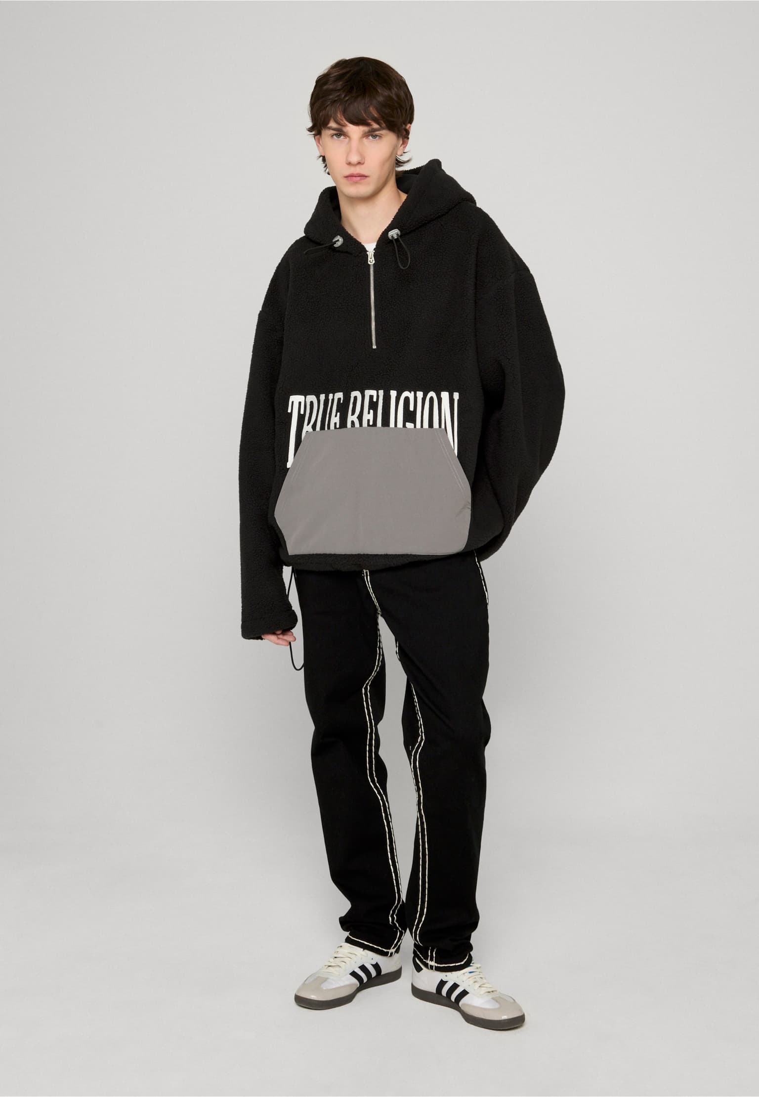 True Religion FLEECE HALF ZIP HOODIE – Bild 3