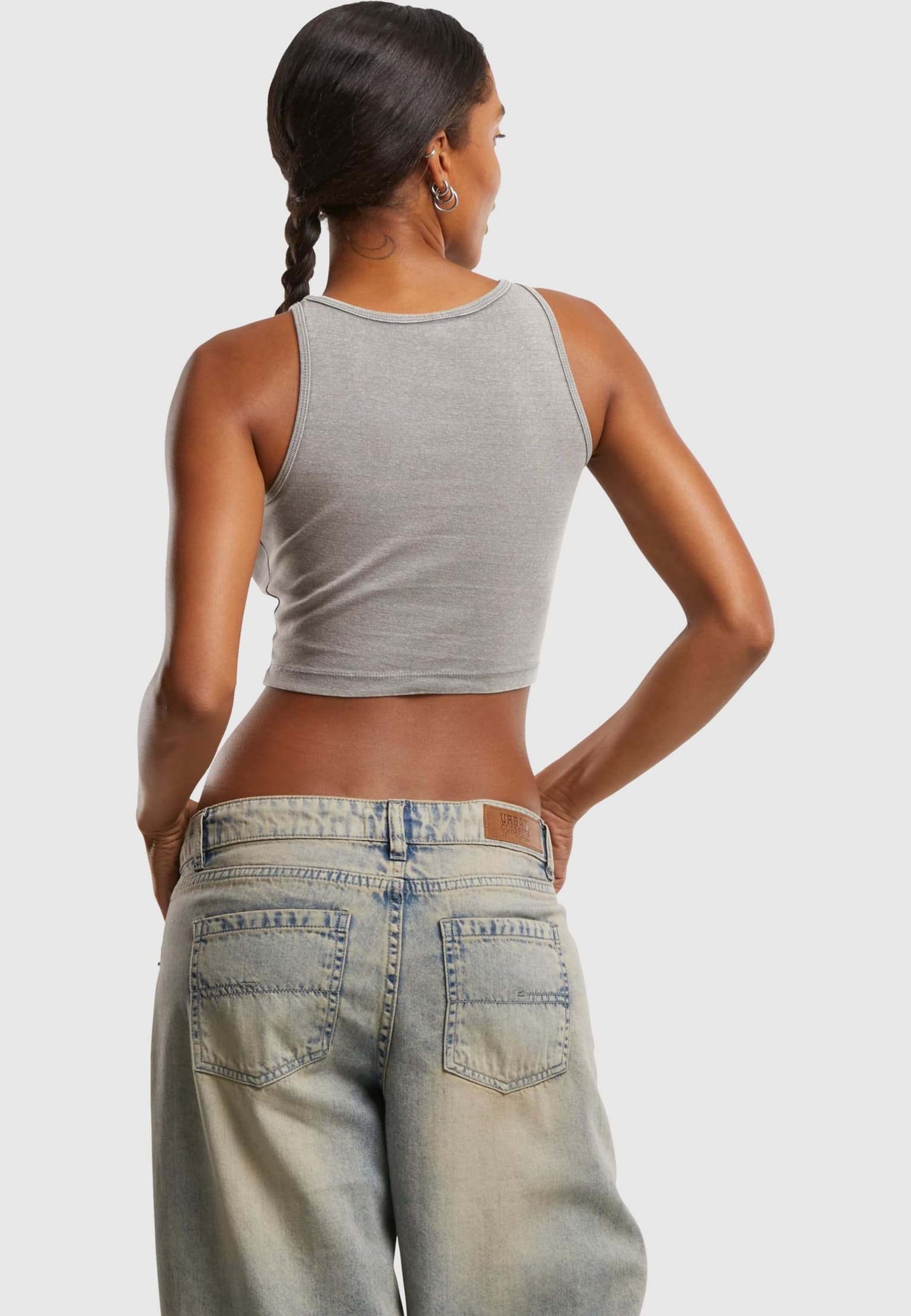 Urban Classics Ladies Washed Rib Jersey Cropped Top 2Pack – Bild 3