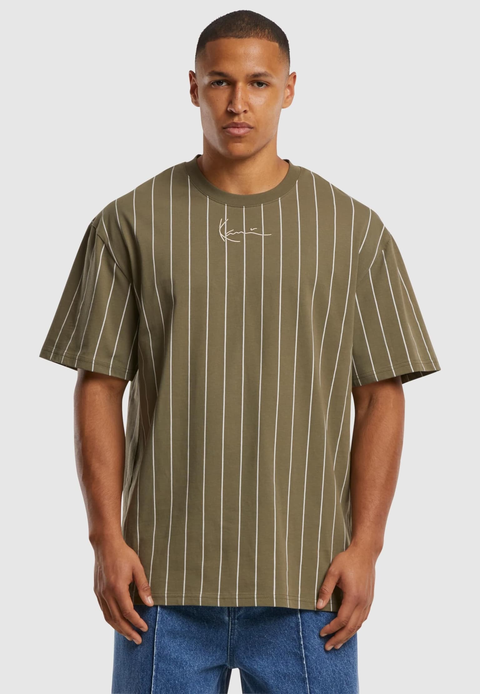 Karl Kani KK Small Signature Essential Pinstripe Tee – Bild 3