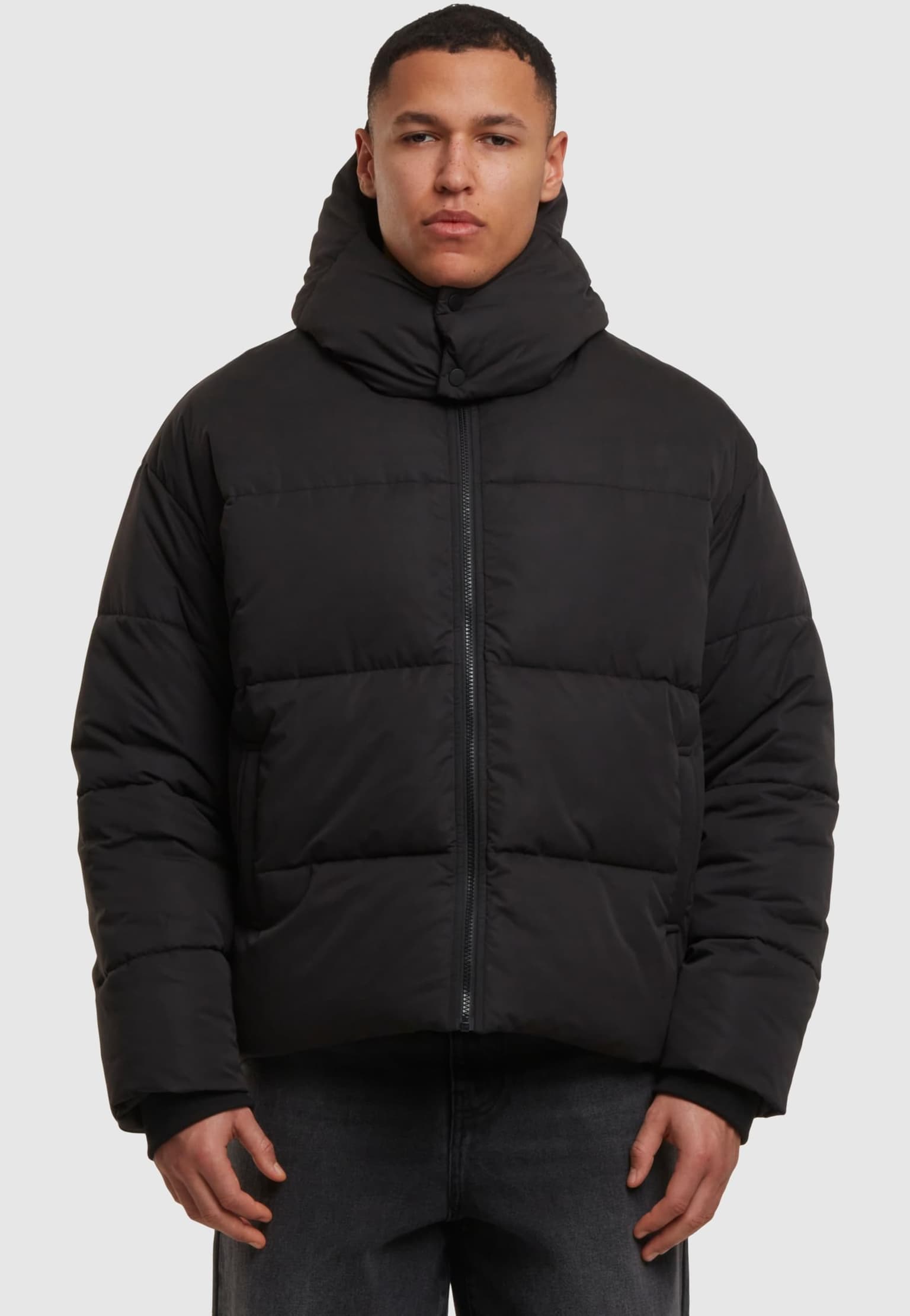 Urban Classics Puffer Jacket With Flap Hood – Bild 3