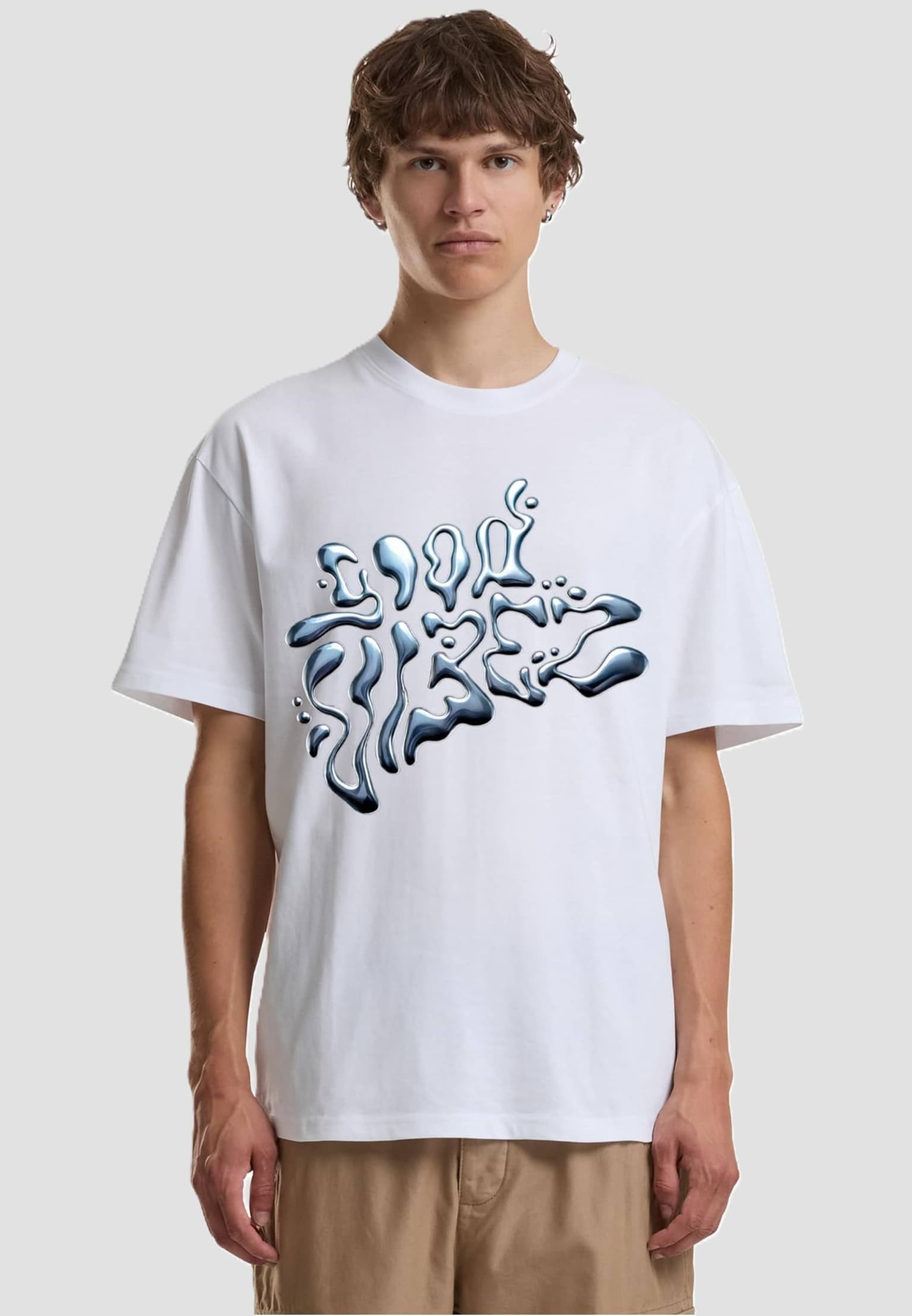 Mister Tee Good Vibez Chrome Oversize
