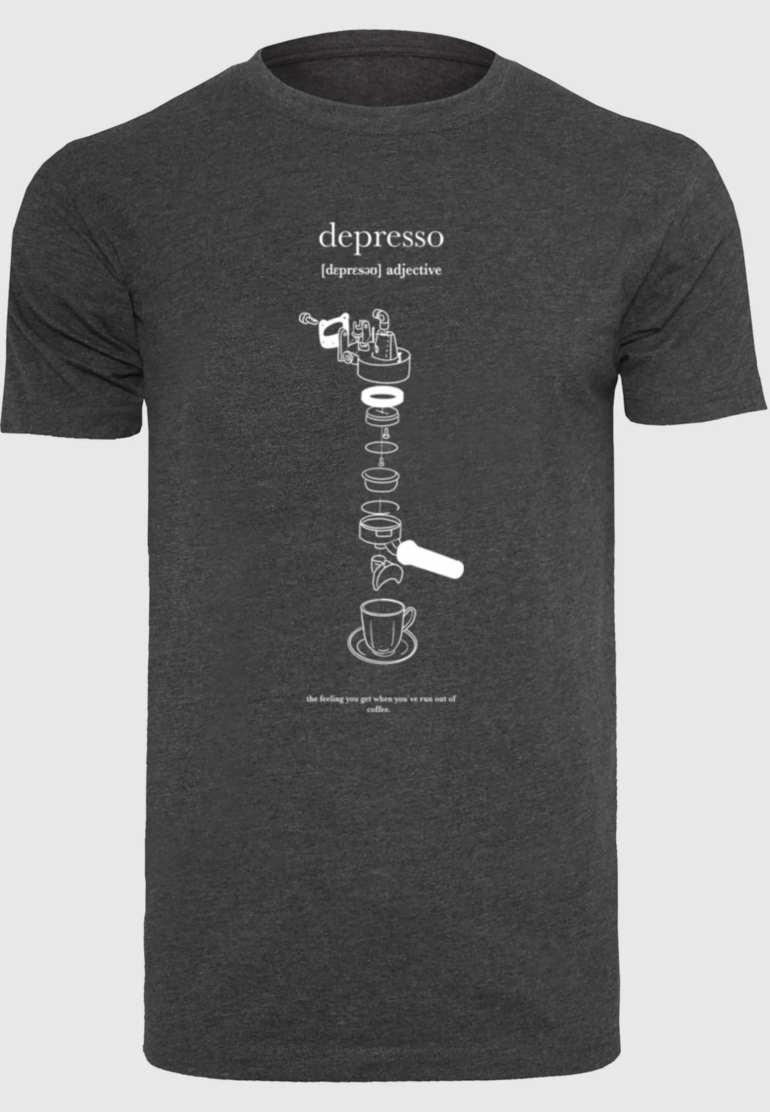 Mister Tee Depresso T-Shirt Round Neck – Bild 3