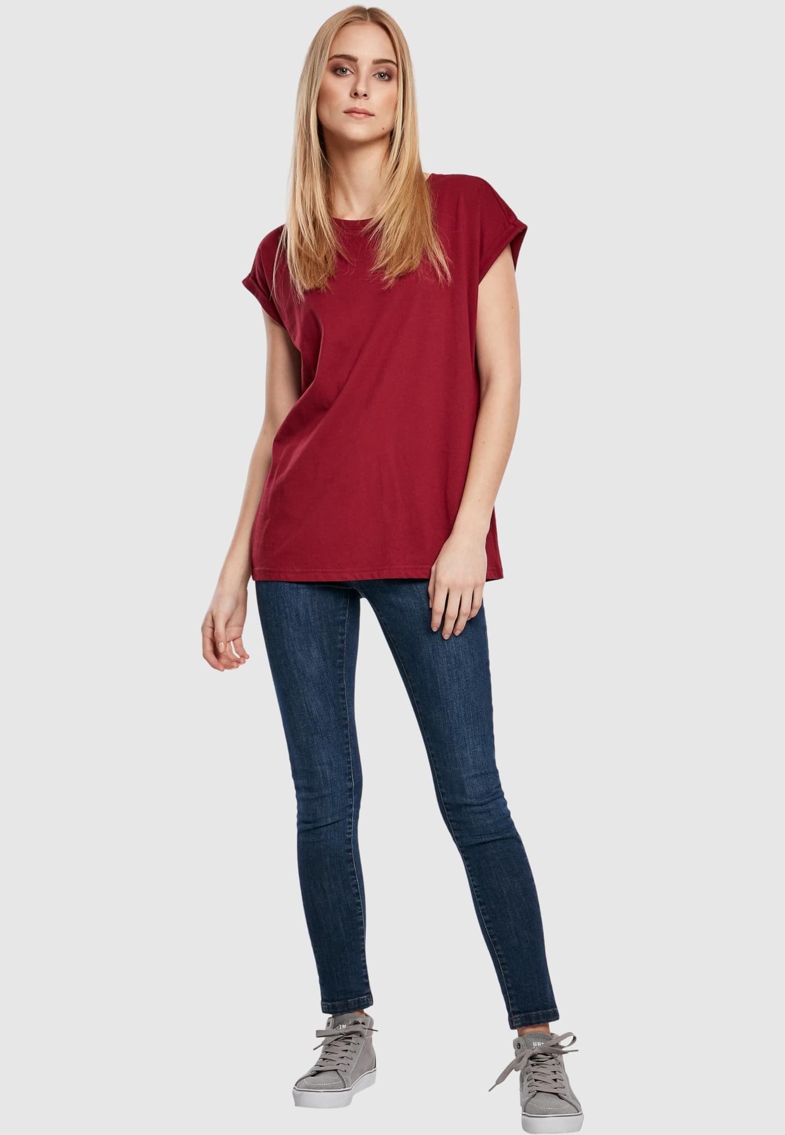 Urban Classics Ladies Essentials Extended Shoulder Tee – Bild 4
