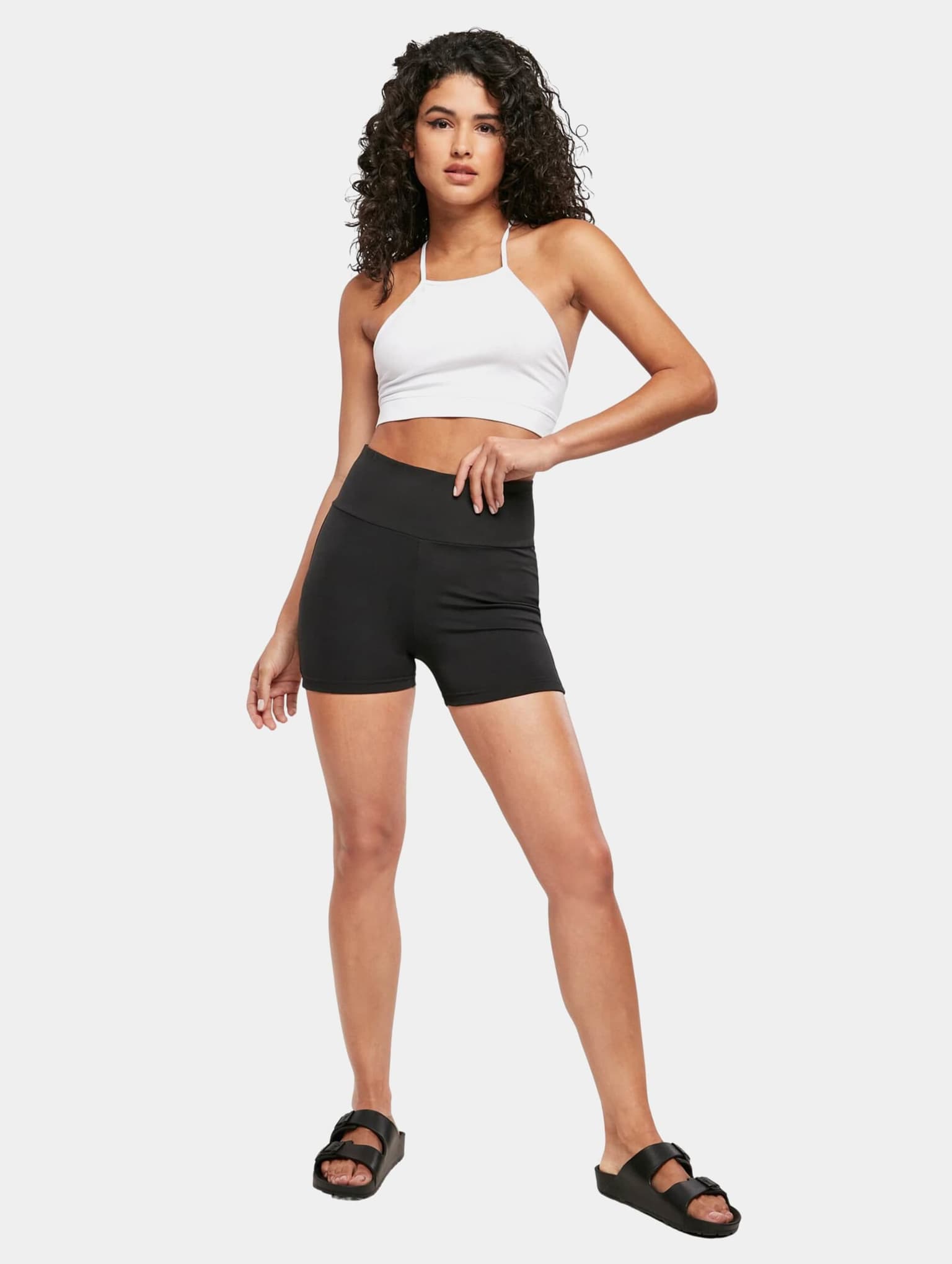 Urban Classics Ladies High Waist Short Cycle Hot Pants – Bild 4