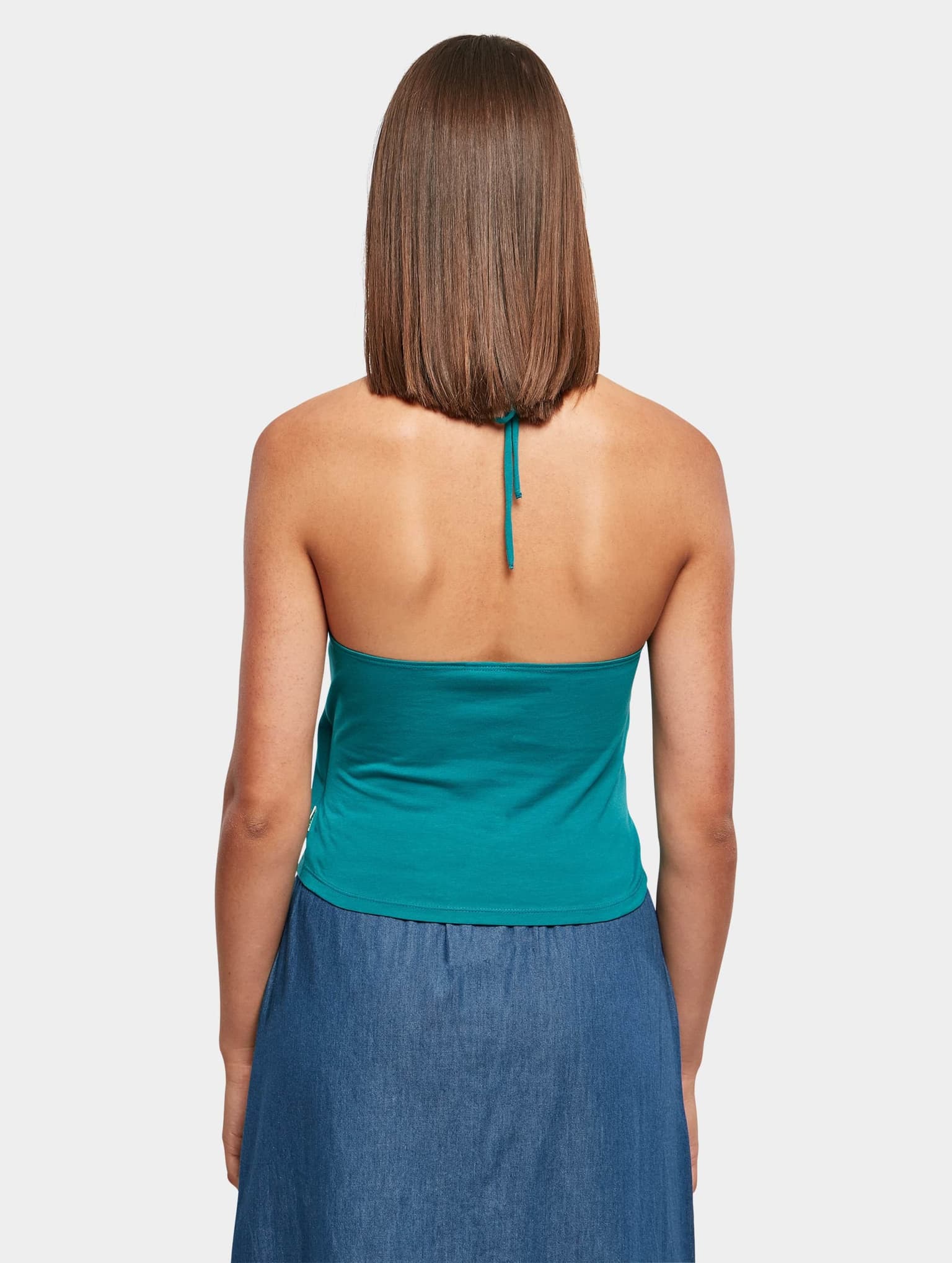 Urban Classics Ladies Short Wraped Neckholder Top – Bild 2