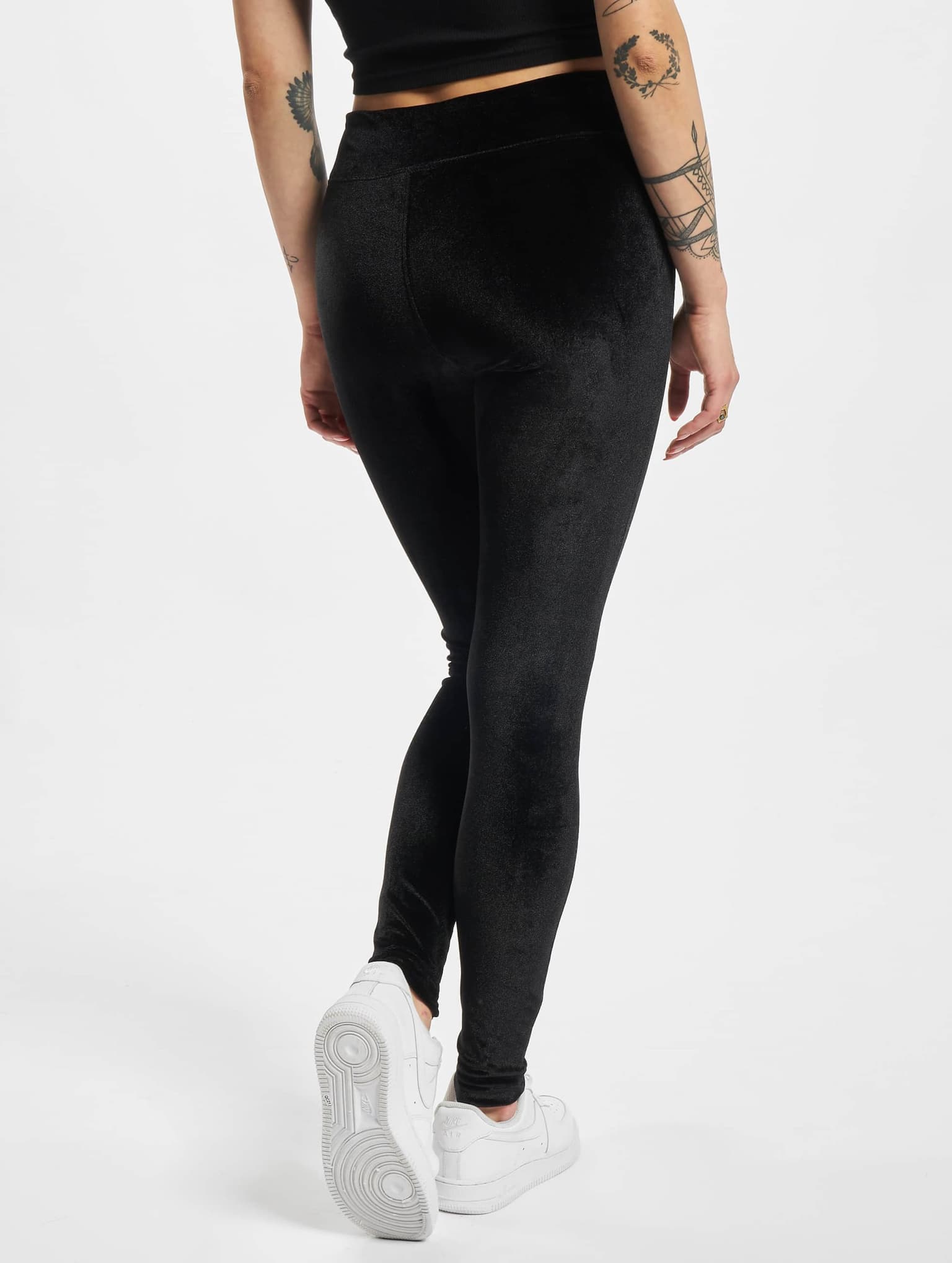 Urban Classics Ladies High Waist Velvet Leggings – Bild 2