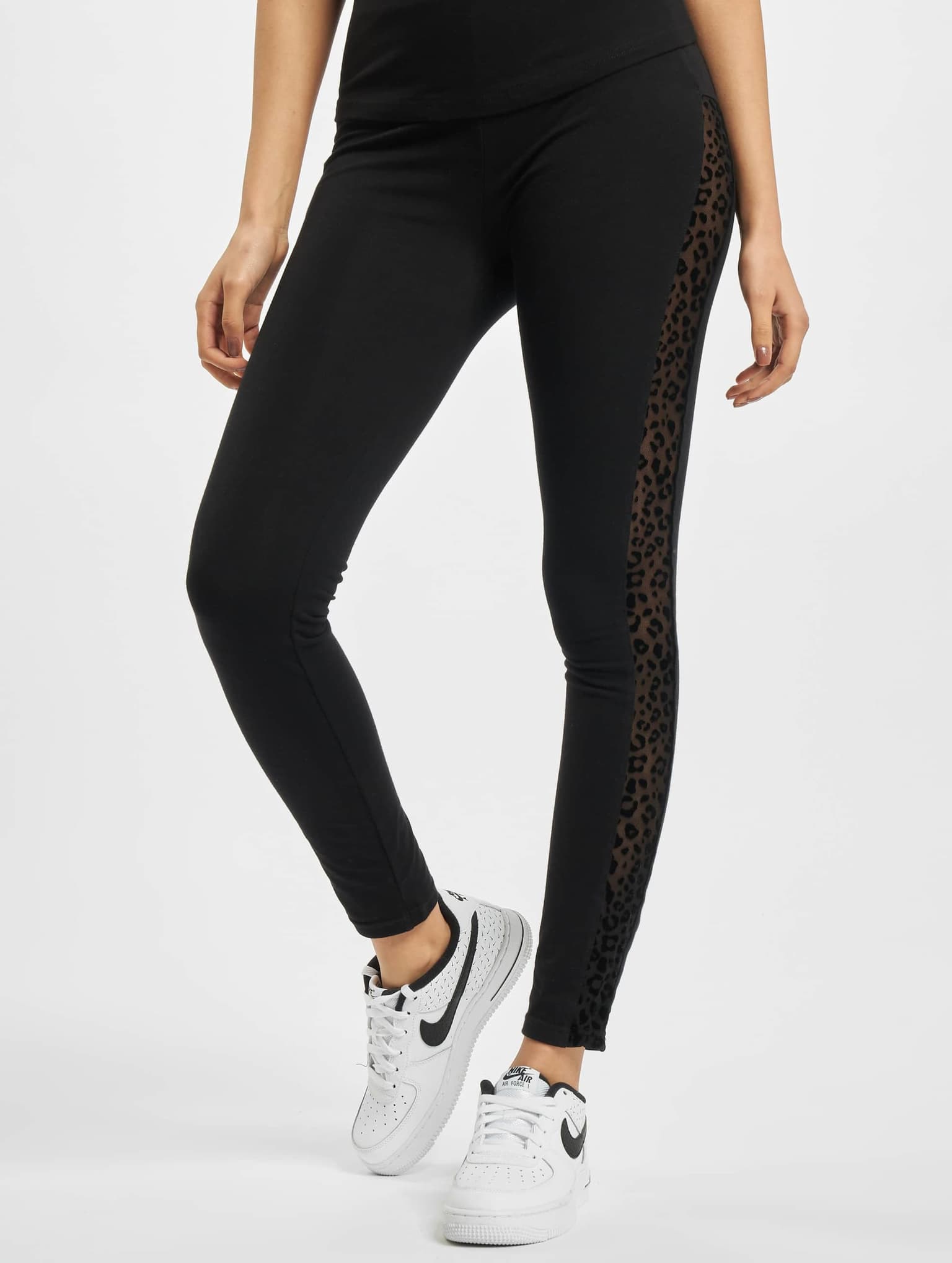 Urban Classics Ladies Flock Lace Stripe Leggings