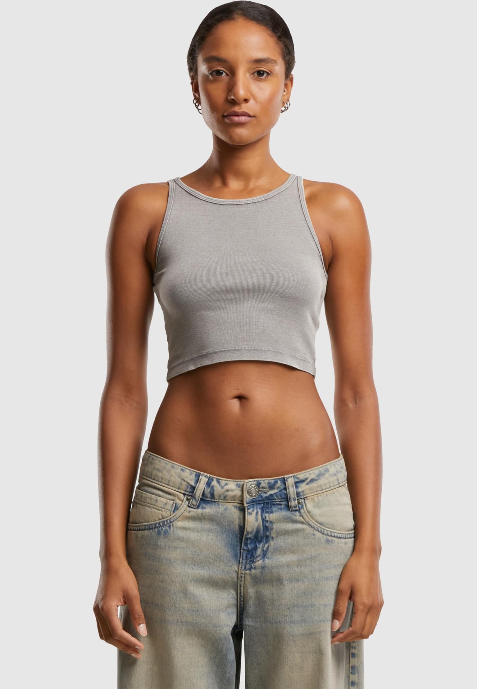 Urban Classics Ladies Washed Rib Jersey Cropped Top 2Pack – Bild 4