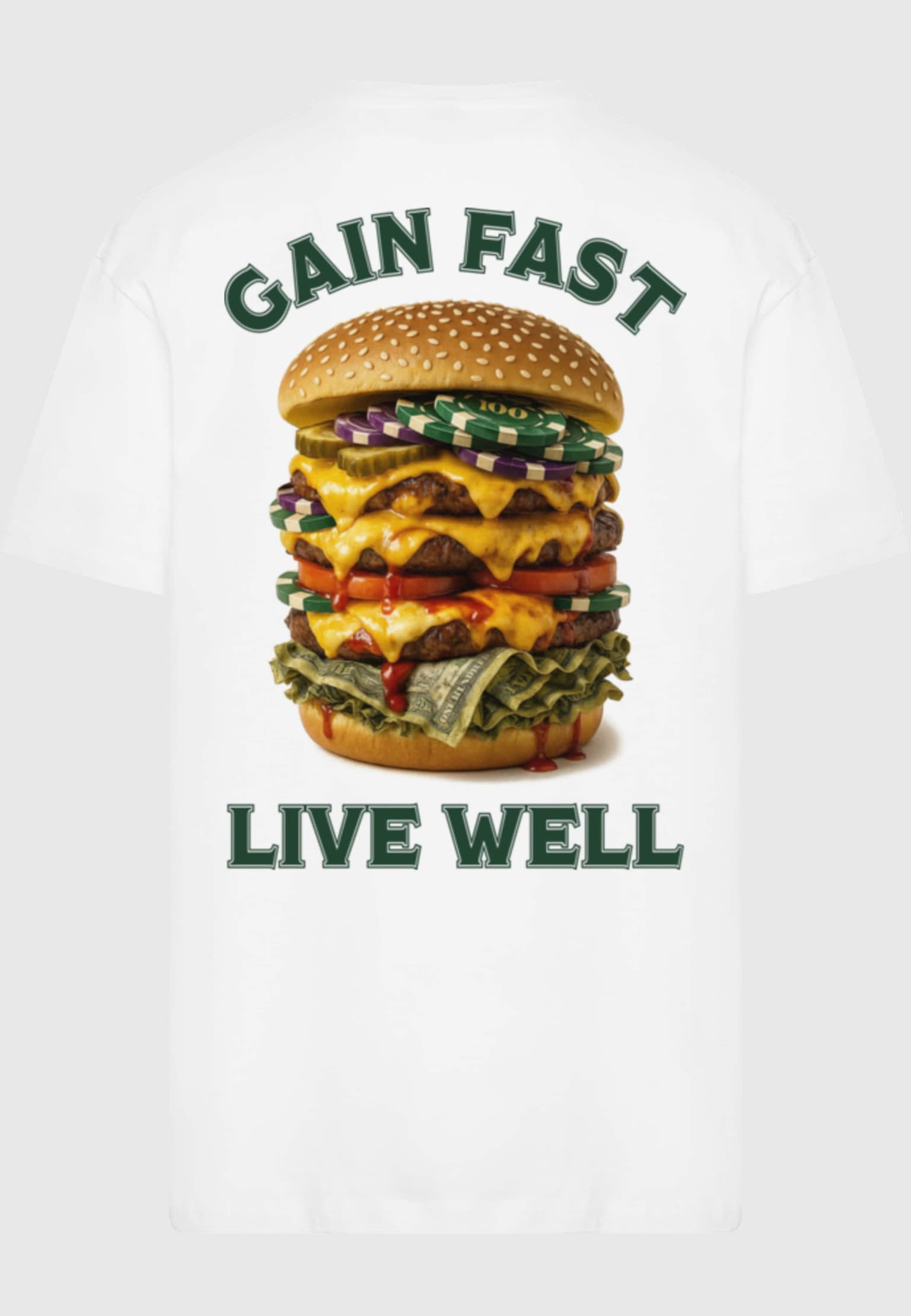 Mister Tee Upscale Heavy Burger Oversize – Bild 4