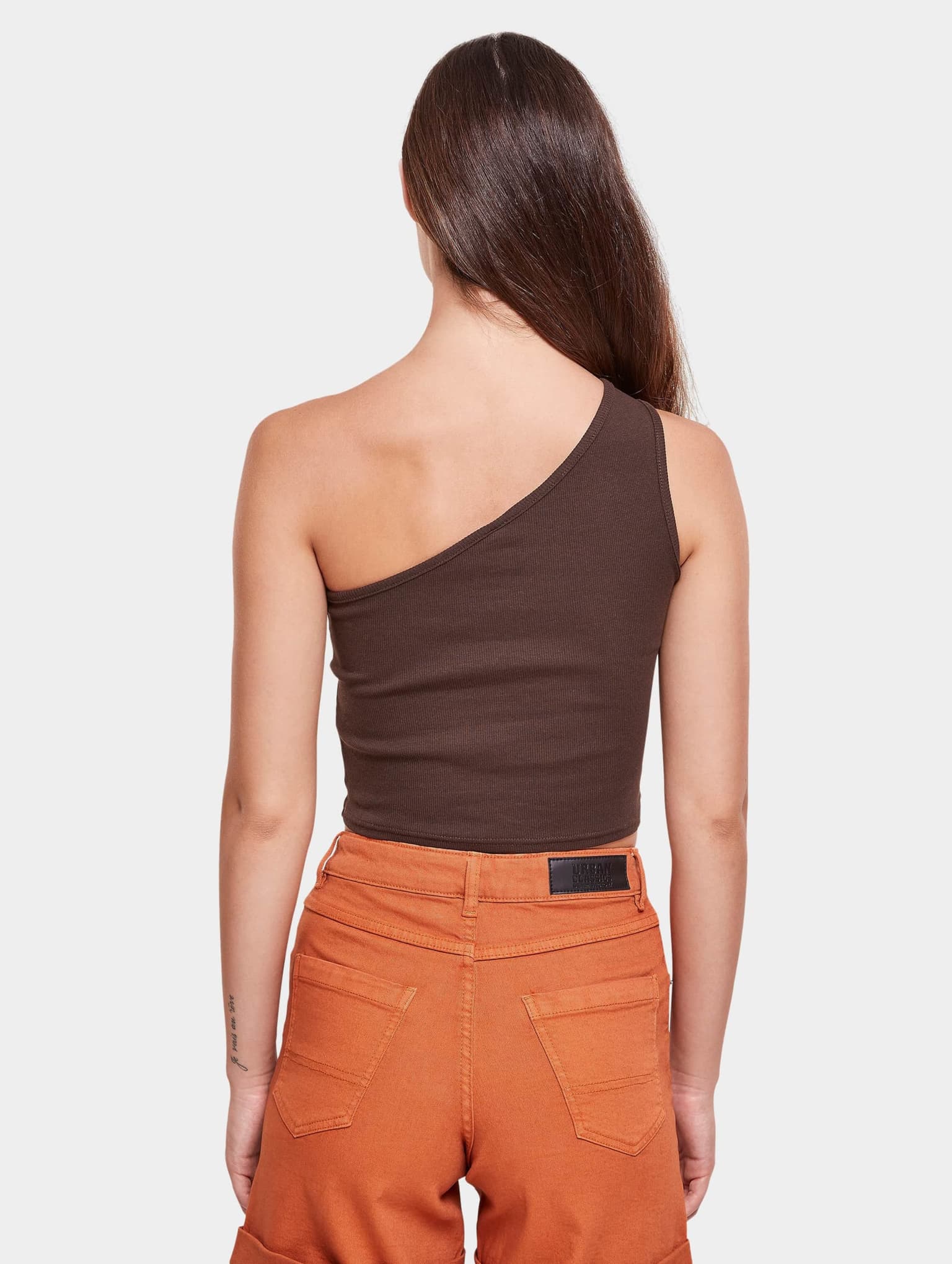 Urban Classics Ladies Cropped Asymmetric Top – Bild 2
