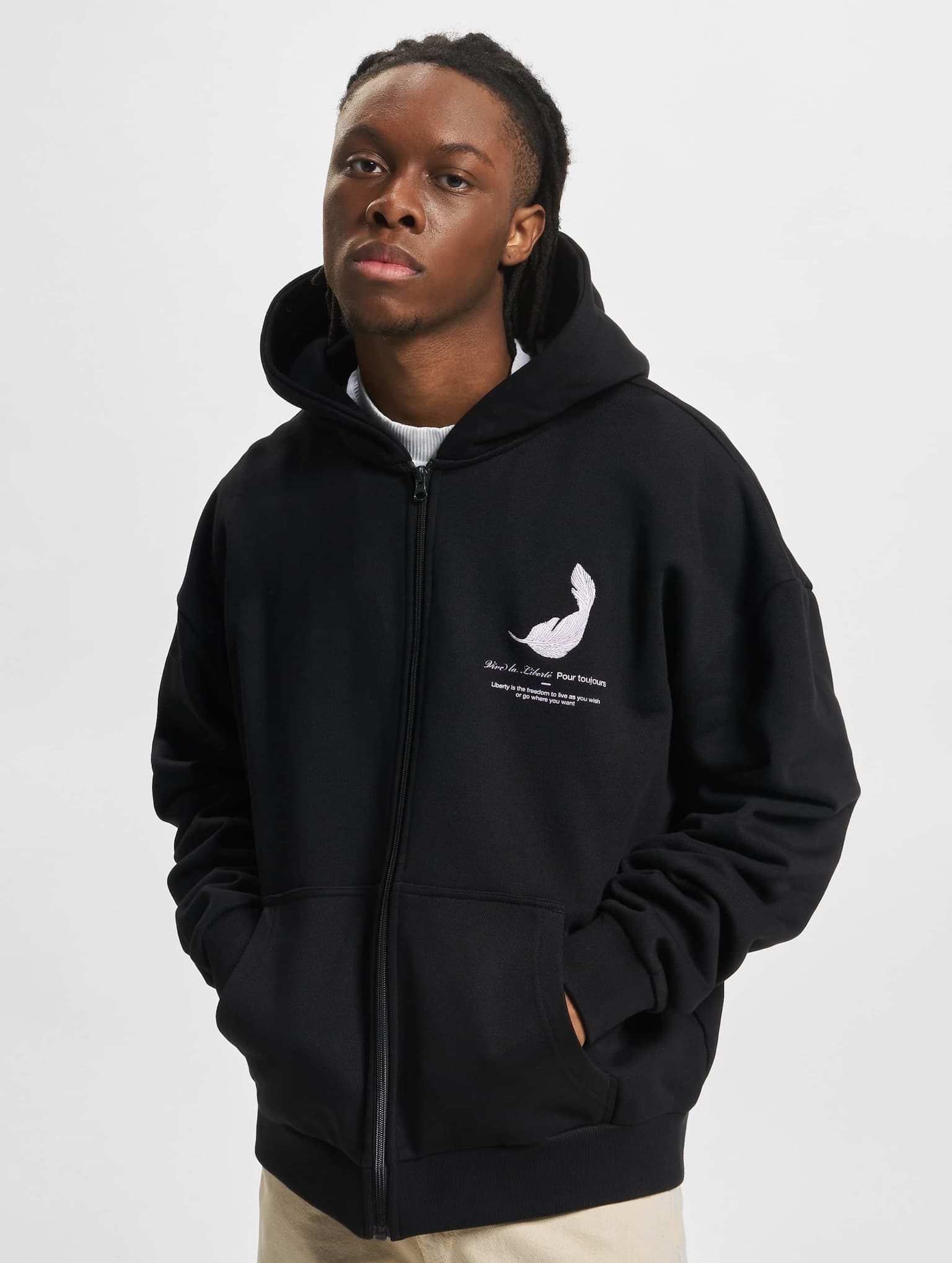 Mister Tee Upscale Vive La Liberte Heavy Oversize Zip Hoody – Bild 3