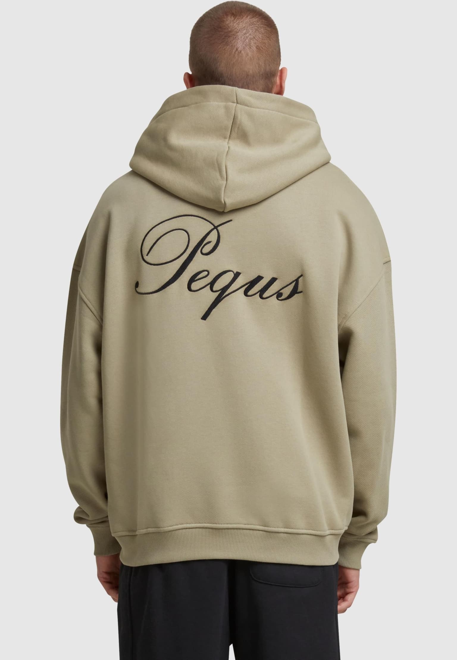 PEQUS Handwritten Logo Zip Hoodie