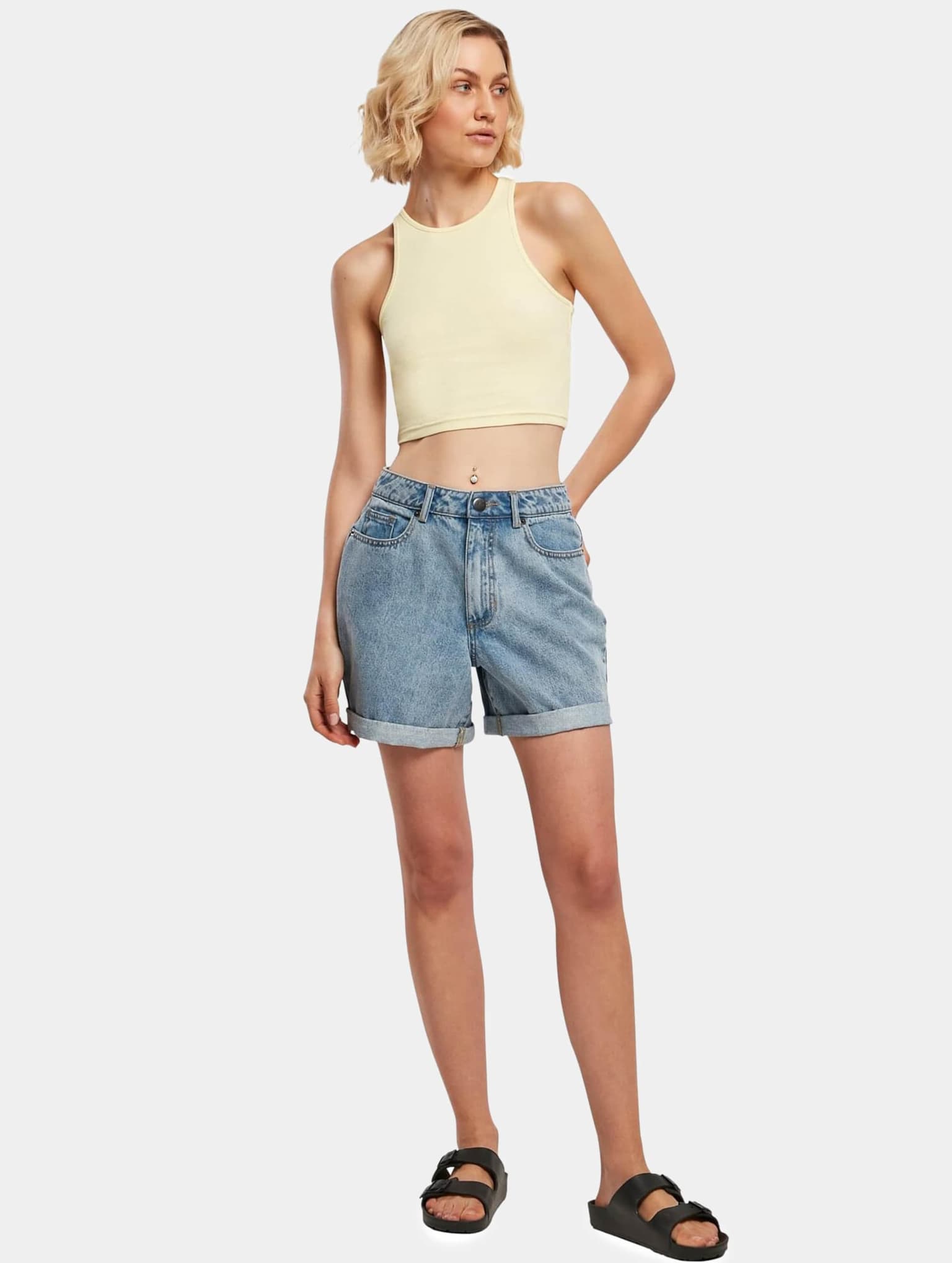 Urban Classics Ladies Cropped Rib Top – Bild 4