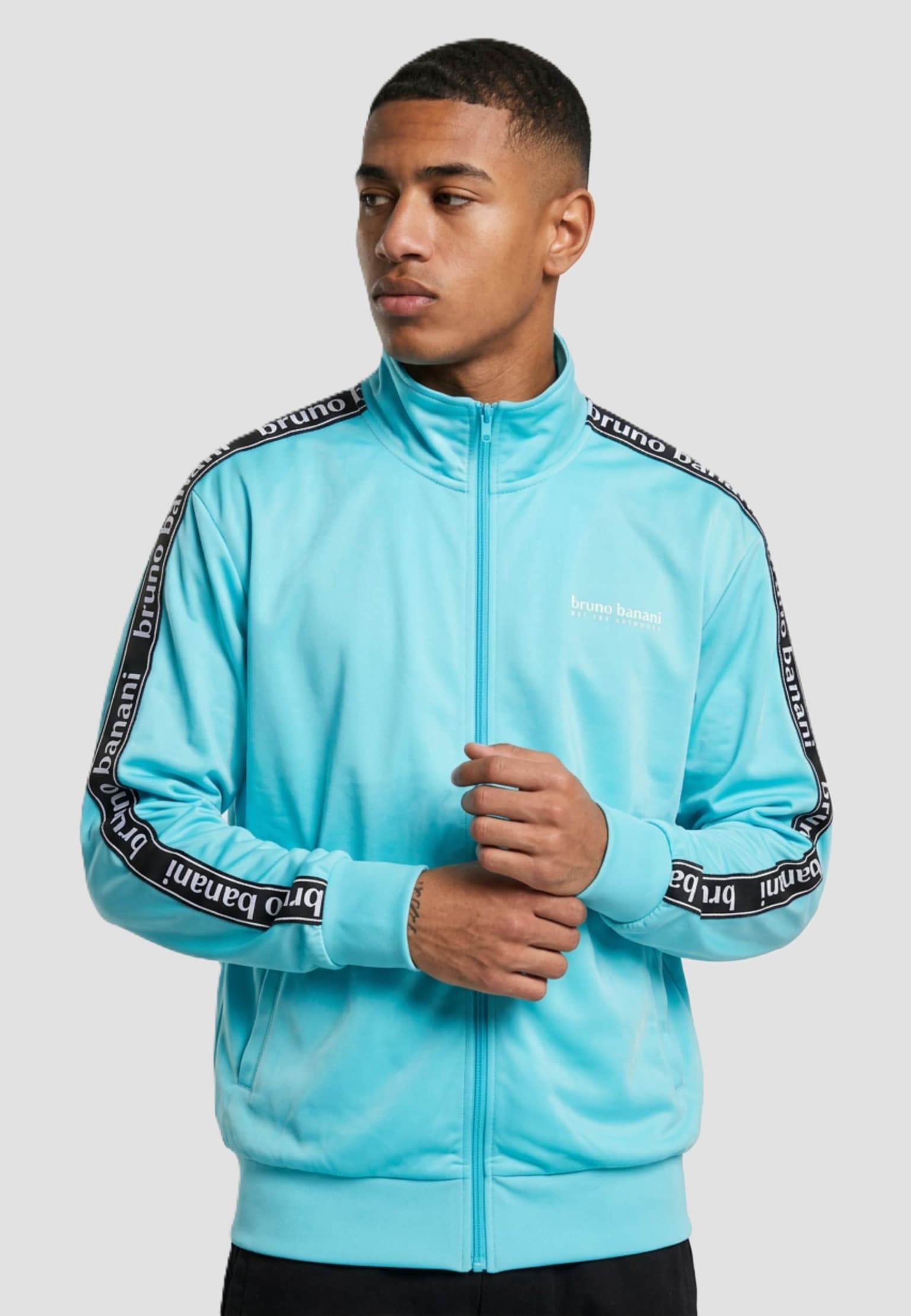 Bruno Banani Tape Logo Print Trackjacket