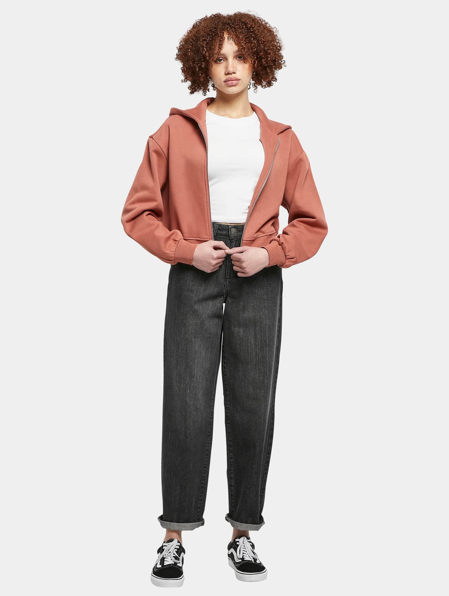 Urban Classics Ladies Short Oversized Zip Jacket – Bild 4