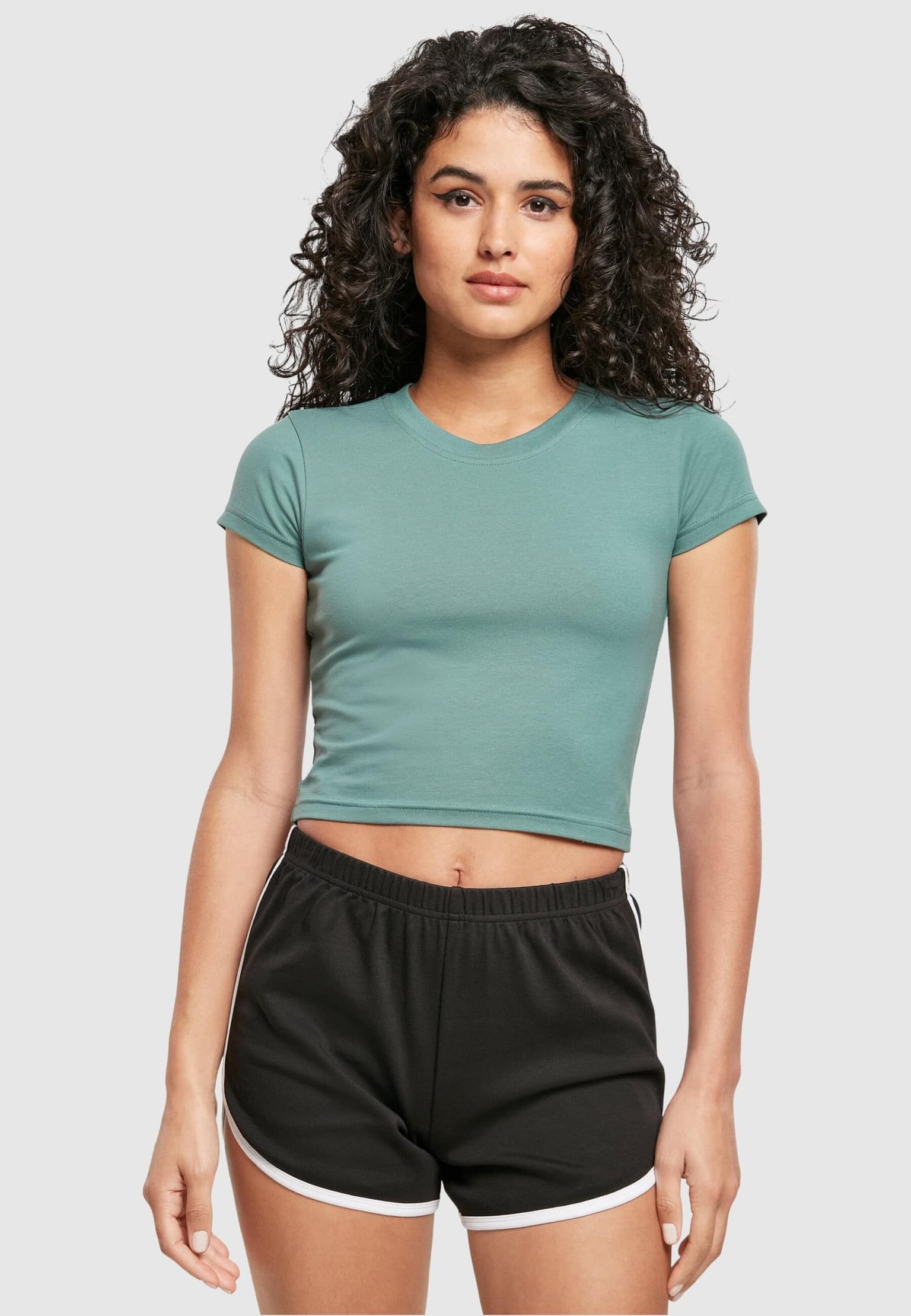 Urban Classics Ladies Stretch Jersey Cropped Tee – Bild 3