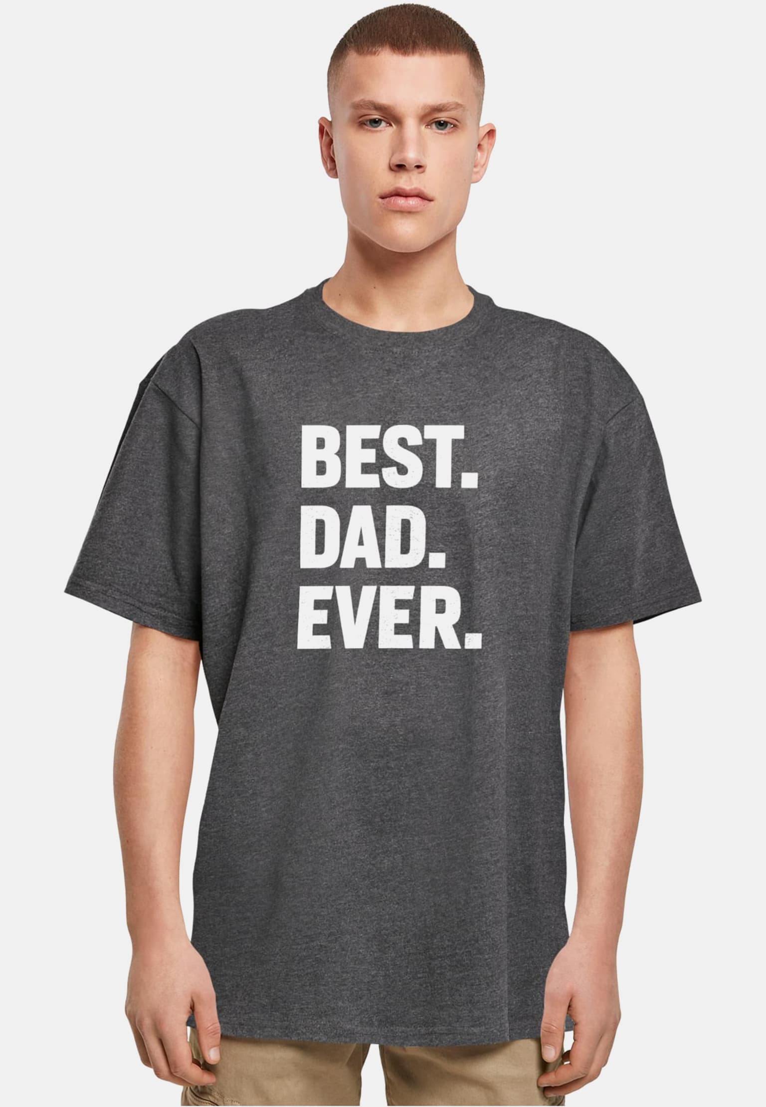 Merchcode POD Fathers Day - Best Dad Ever Heavy Oversize Tee