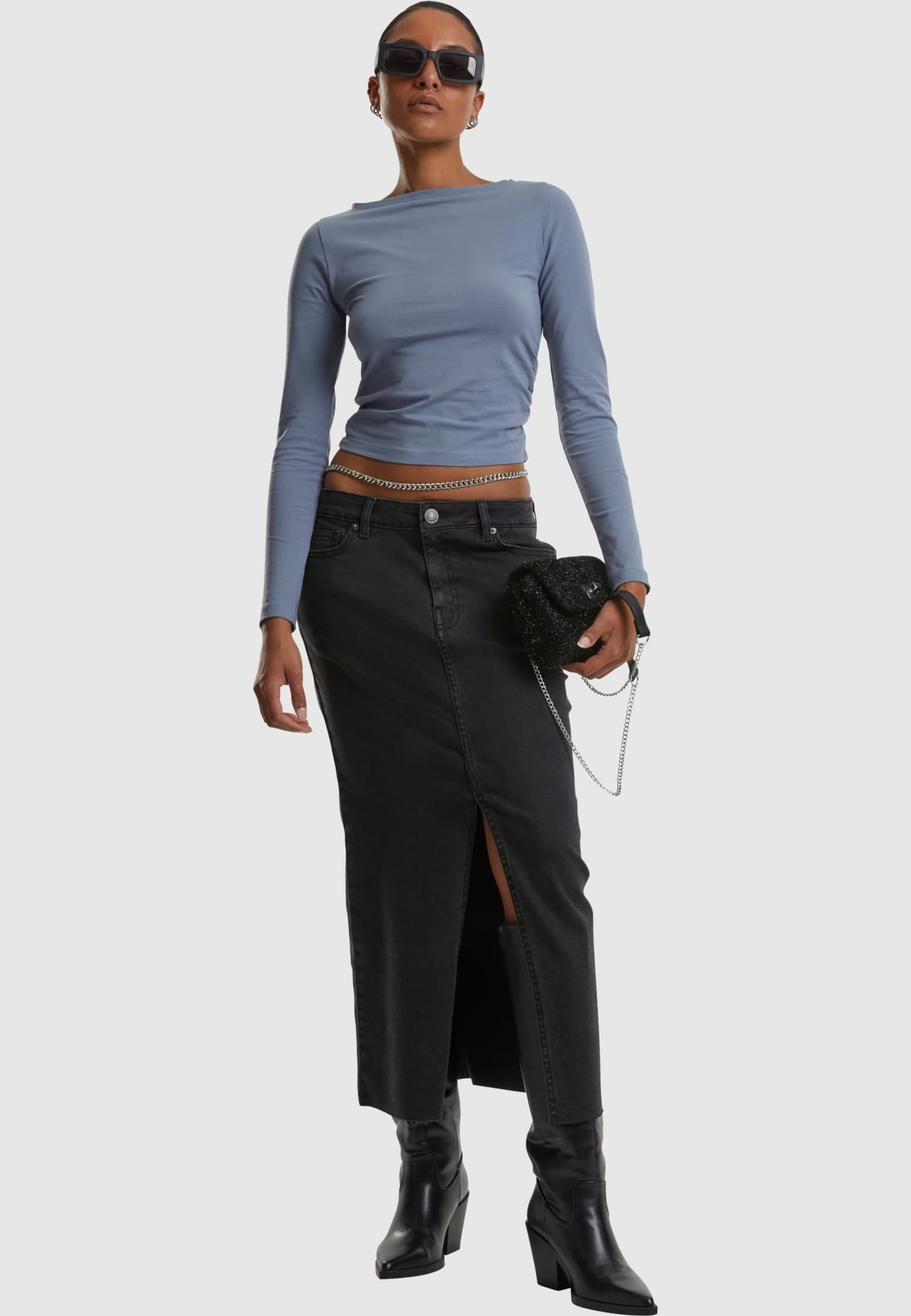 Urban Classics Ladies Ruffled Super Slim Longsleeve – Bild 4