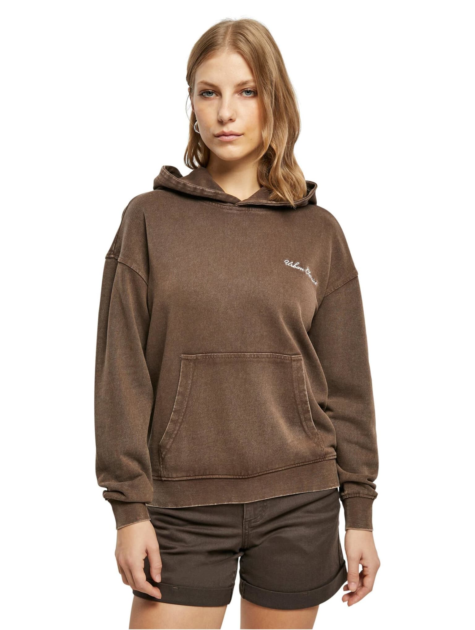 Urban Classics Ladies Small Embroidery Terry Hoody – Bild 3