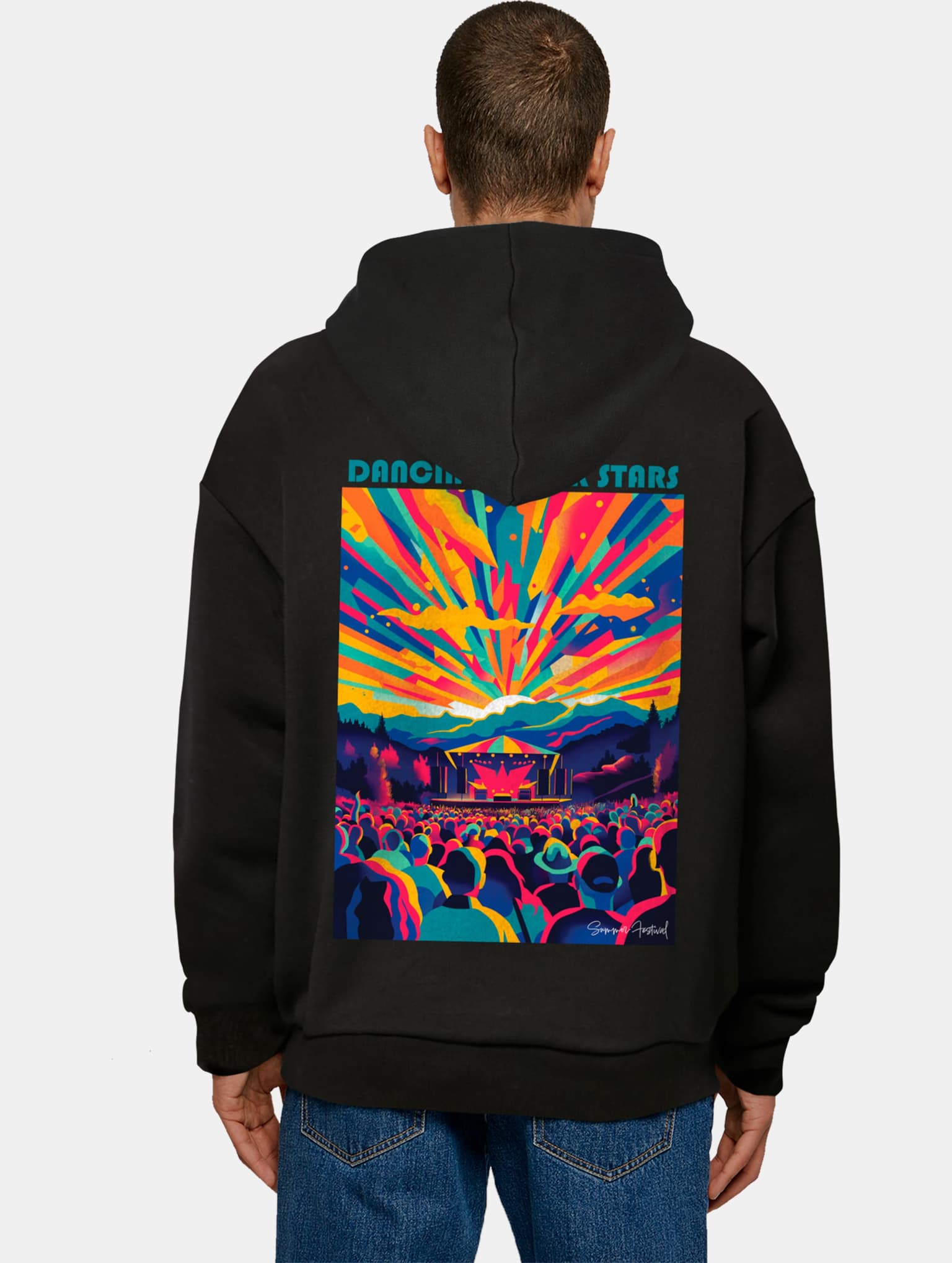 Merchcode Dance Under Stars Oversized Hoody – Bild 2