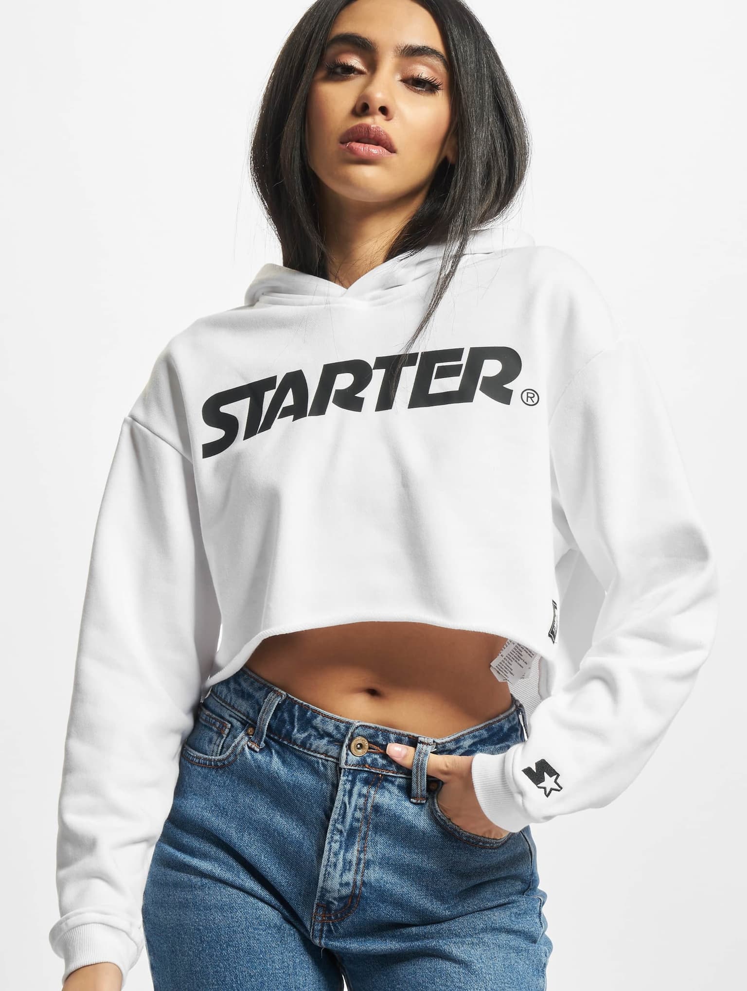 Starter Black Label Ladies Cropped Hoody