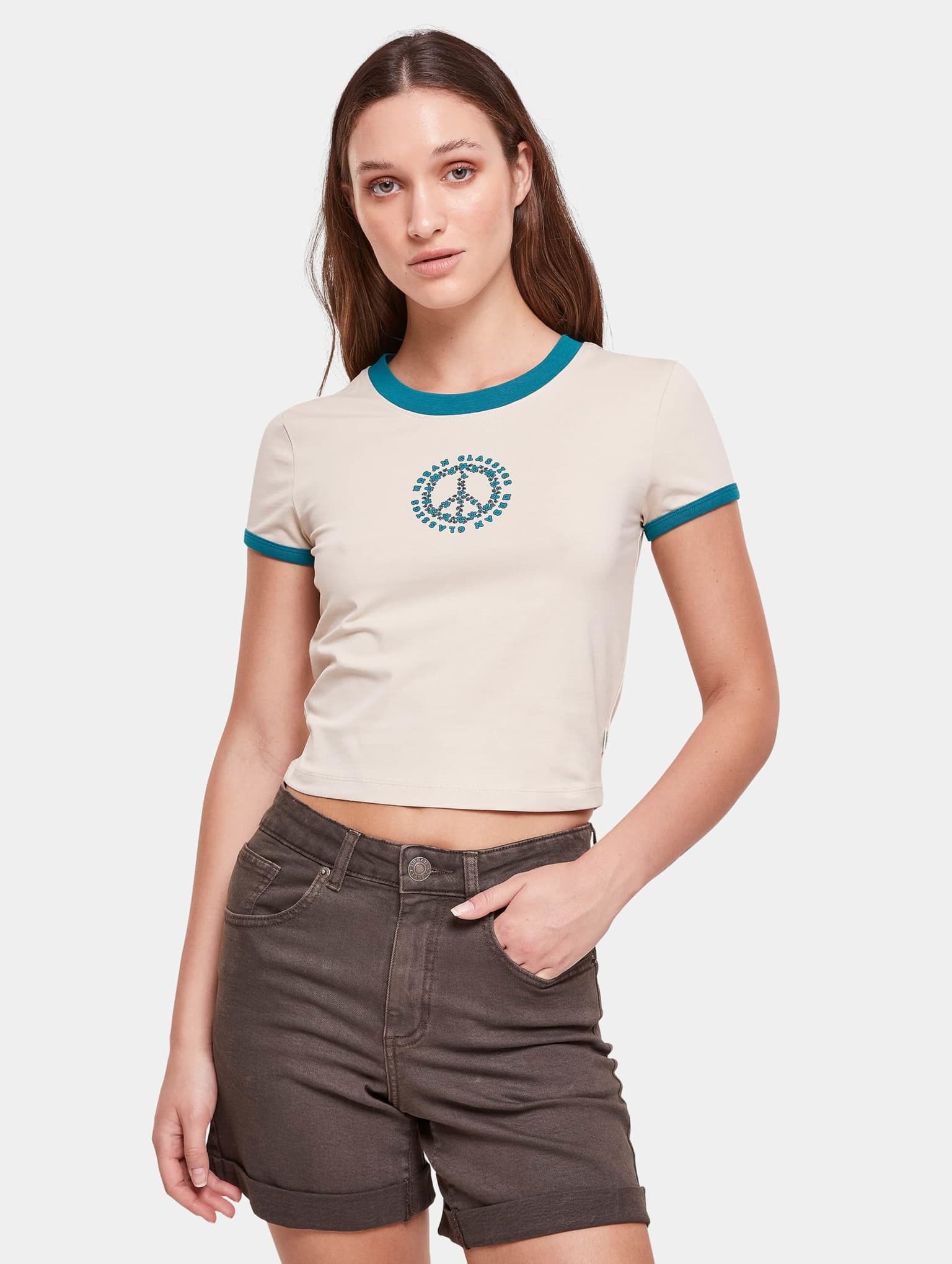 Urban Classics Ladies Stretch Jersey Cropped Tee