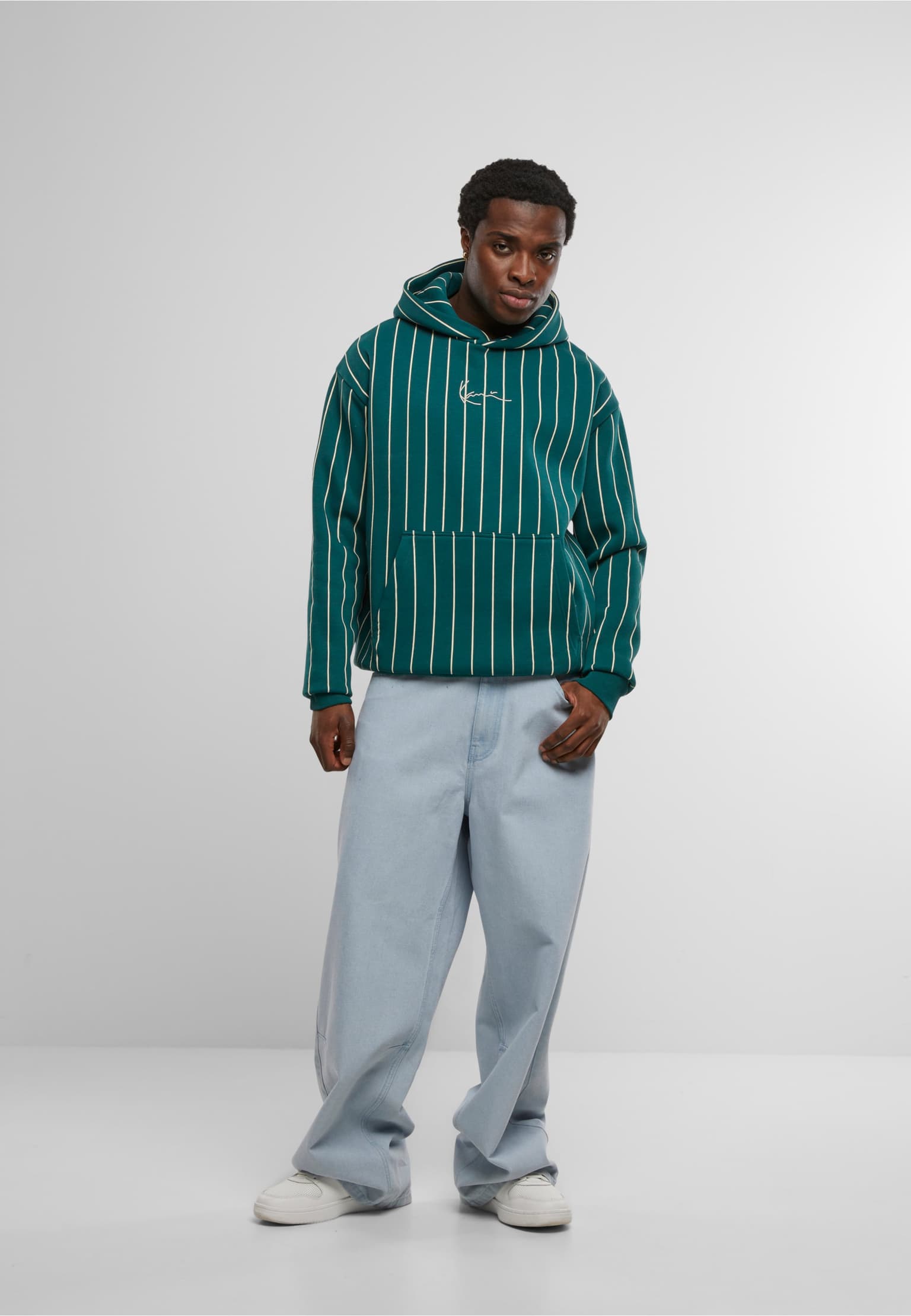 Karl Kani Small Signature Essential Pinstripe Hoodie – Bild 3