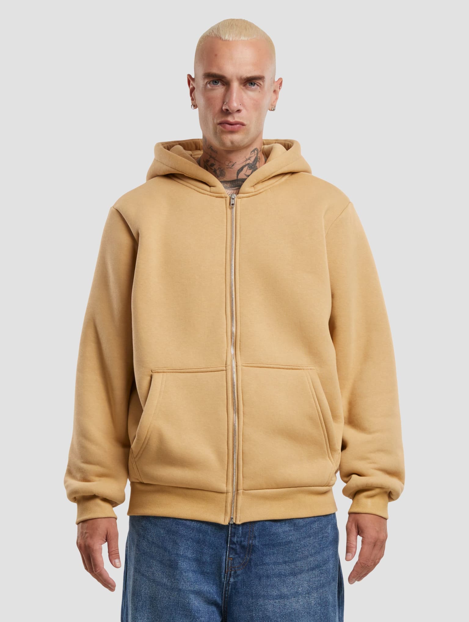Urban Classics Bonded Sherpa Zip Hoodie – Bild 3
