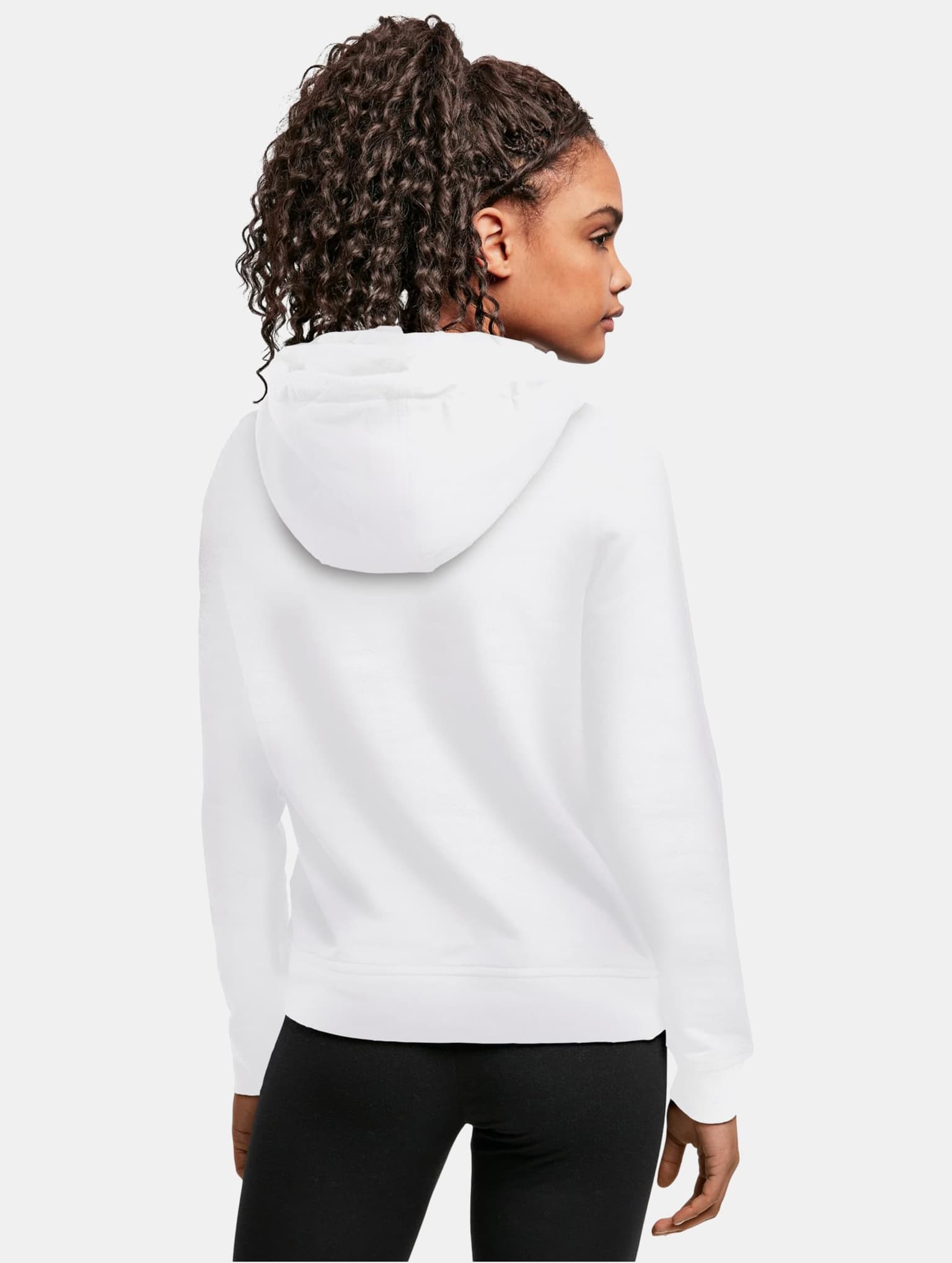 Merchcode POD Ladies Merry Christmas Lights Basic Hoody – Bild 2