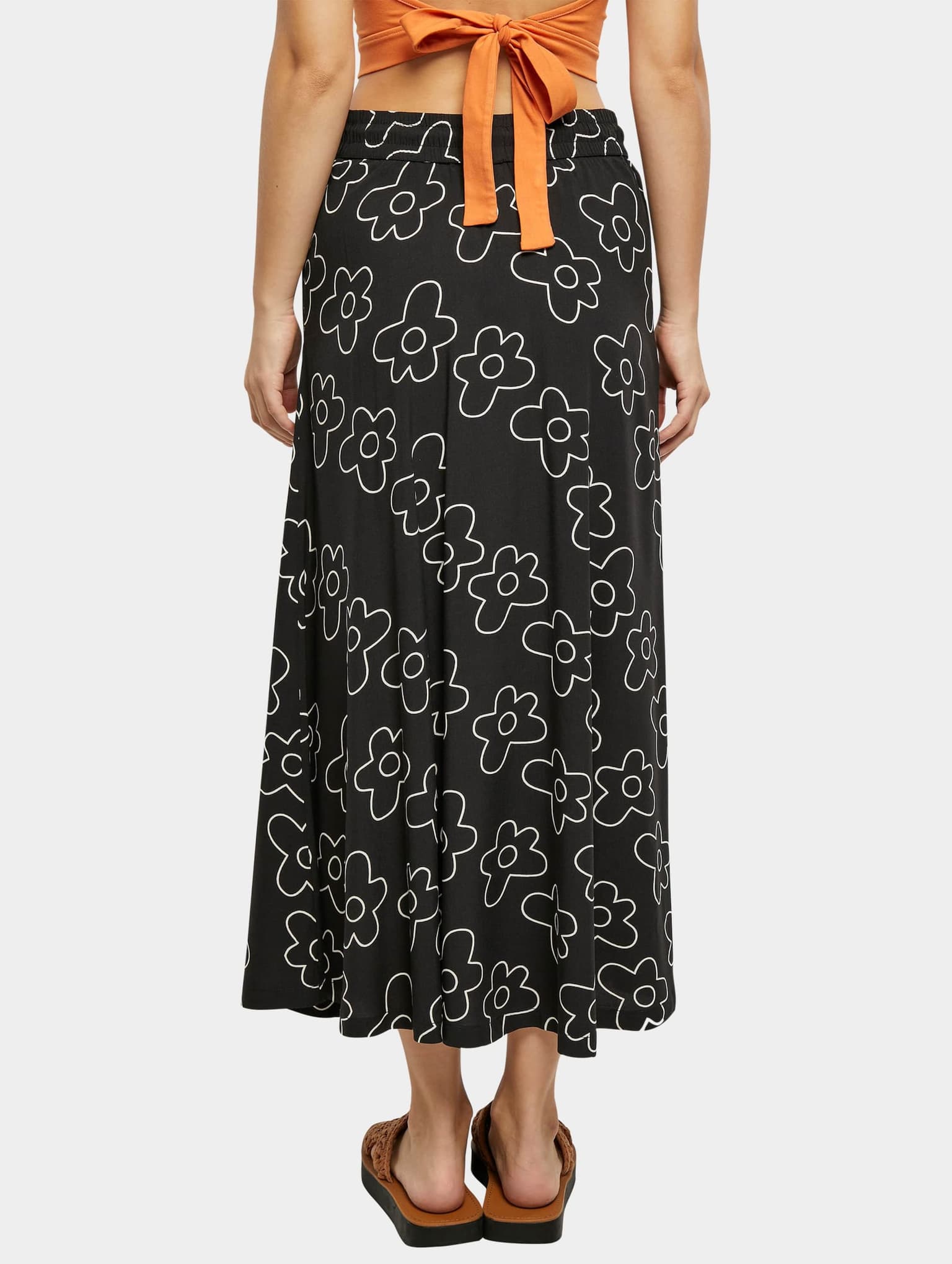 Urban Classics Ladies Viscose Midi Skirt – Bild 2