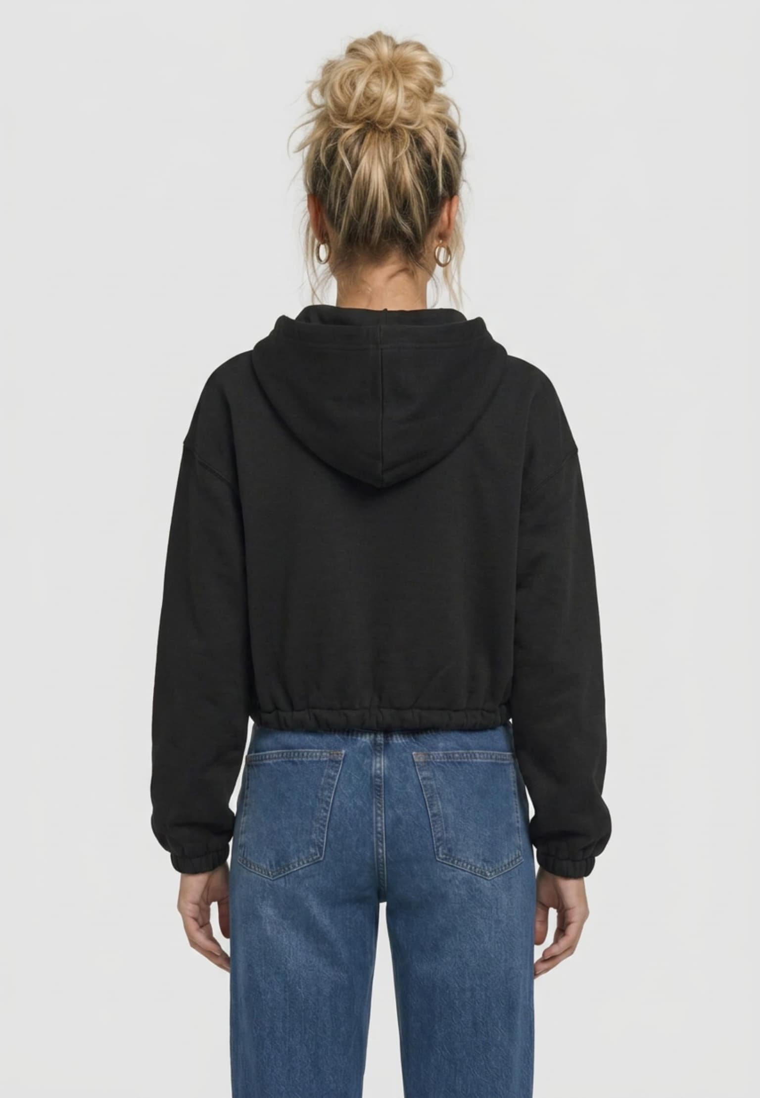 Urban Classics Ladies Fluffy Cropped Zip Hoodie – Bild 2